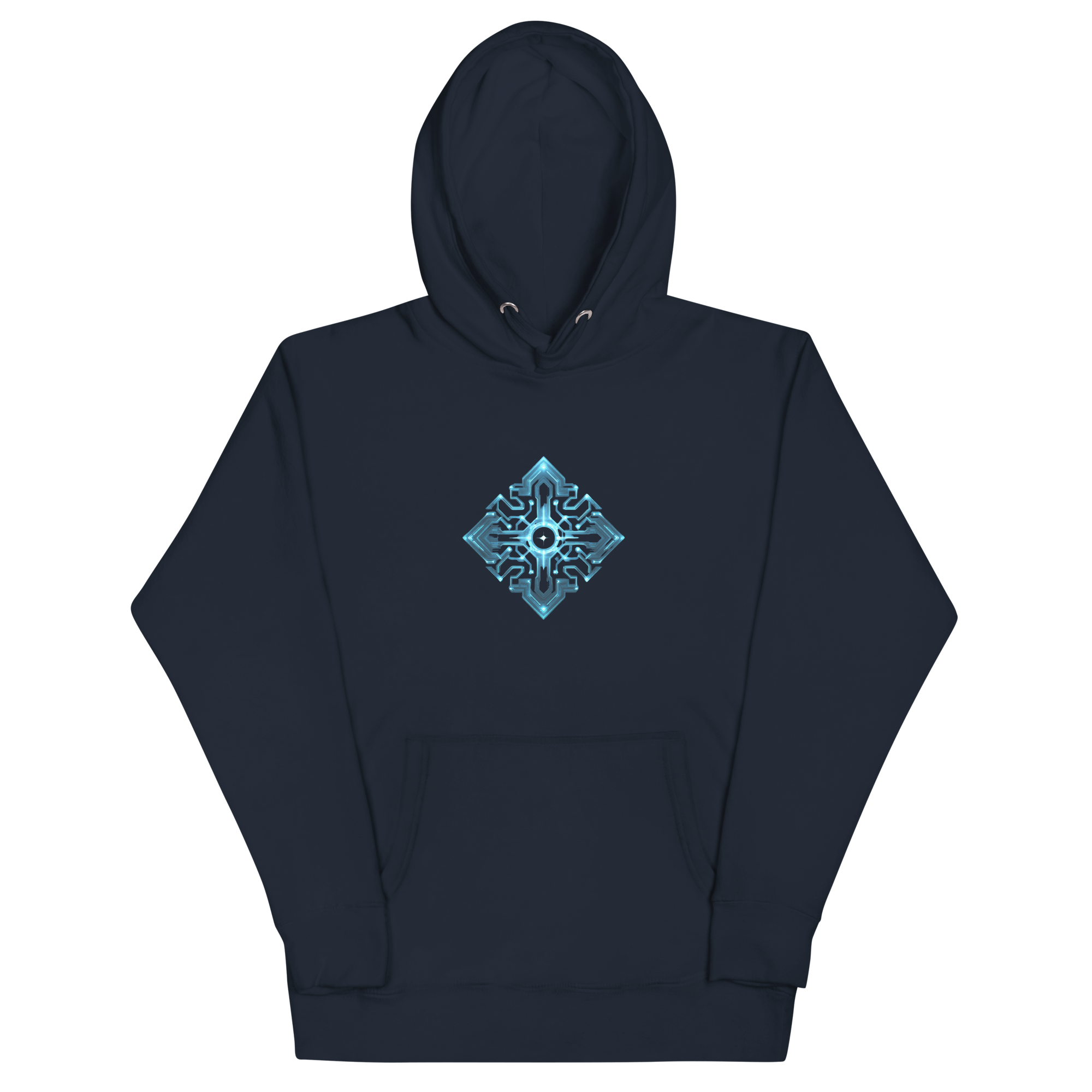 Cyberpunk Neon Unisex Hoodie mit Front - & Backprint | Streetwear Festival Pullover von Brezno – Streetwear von Brezno | Hoodie
