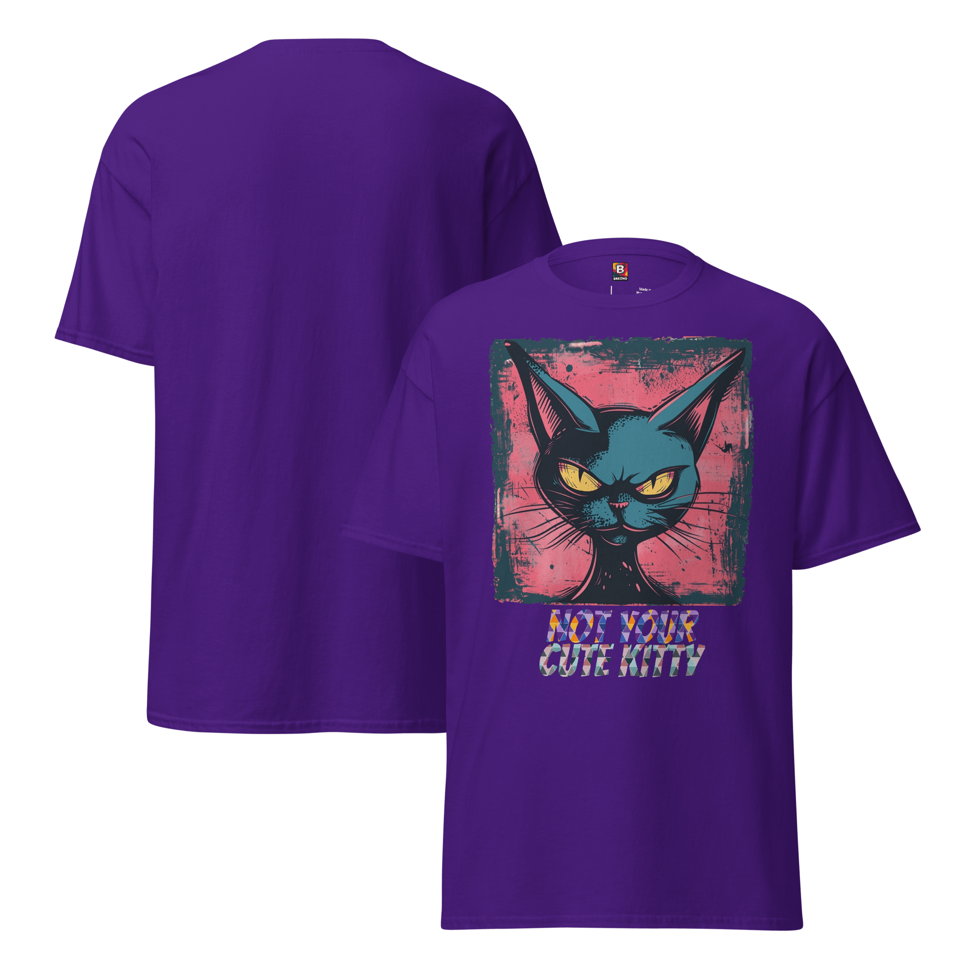 Not Your Cute Kitty - Freches Katzen T-Shirt für Damen & Herren | Lustig, stylisch und auffällig von Brezno – Streetwear von Brezno | Streetwear T-Shirt