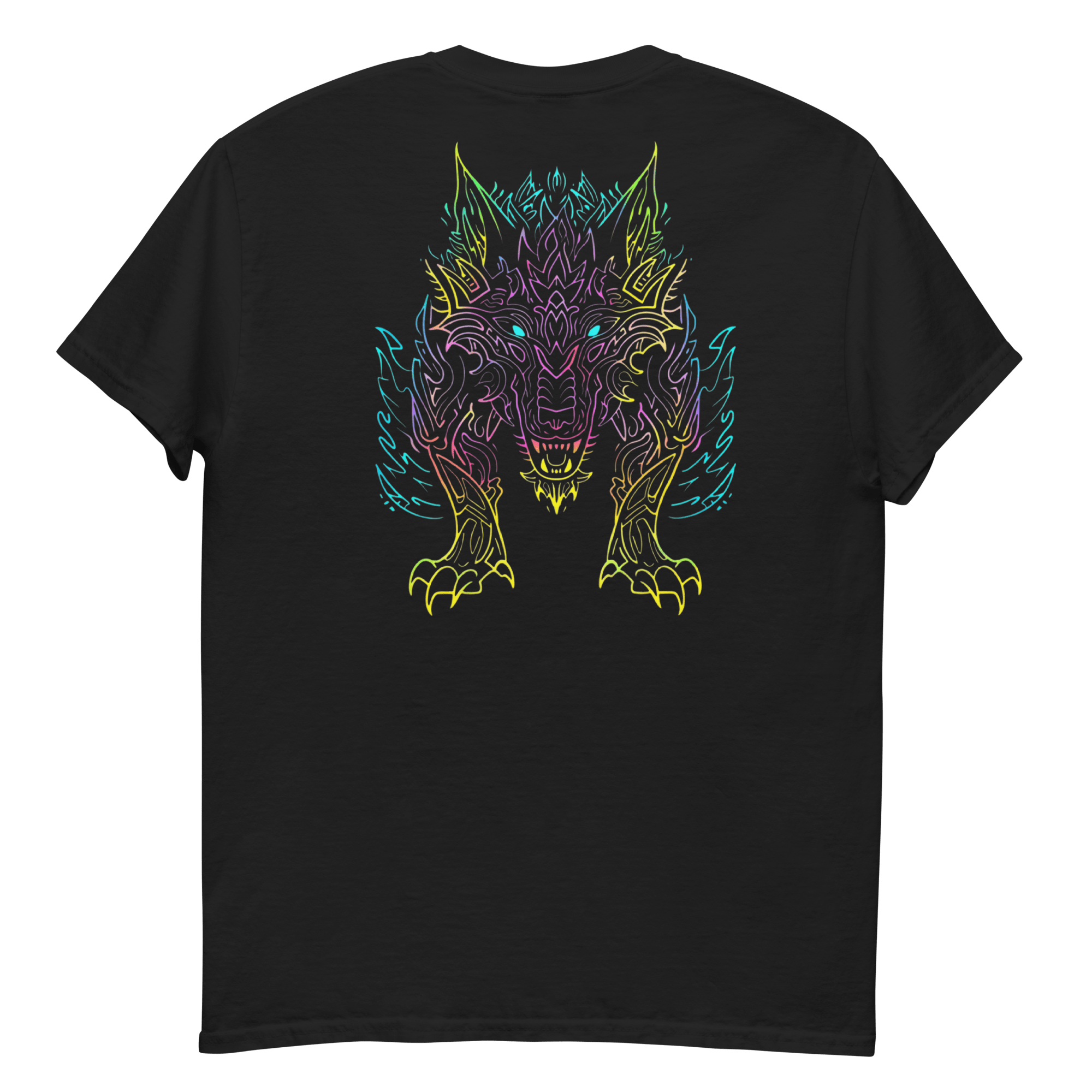 Tribal Lion Shirt von Brezno – Unisex T-Shirt mit starkem Neon - Look | Streetwear Design | Gildan 5000 – Streetwear von Brezno | T-Shirt