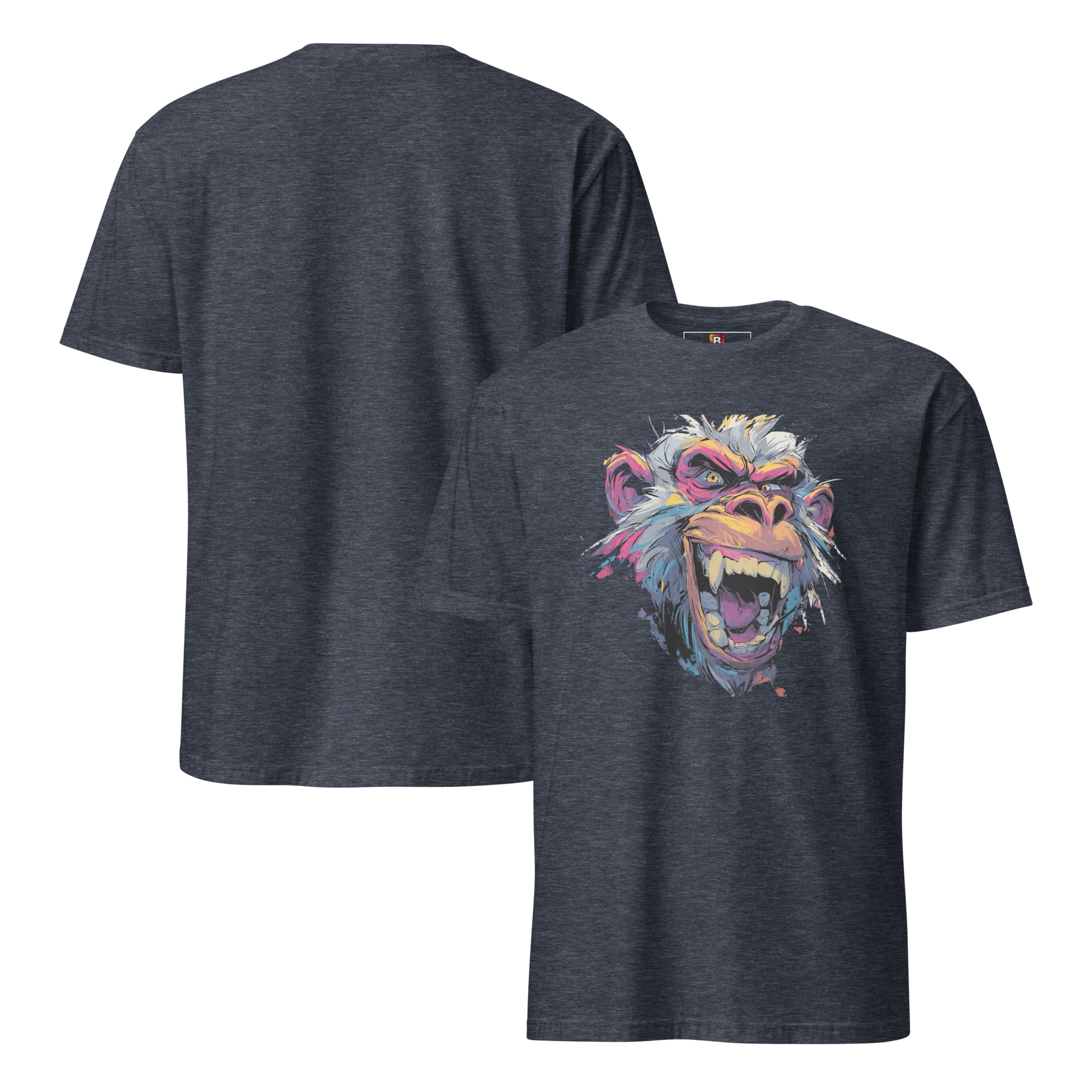 Wilder Pavian T-Shirt - Neon Comic Affe im Streetstyle | Statement Mode für Mutige von Brezno – Streetwear von Brezno | Streetwear T-Shirt