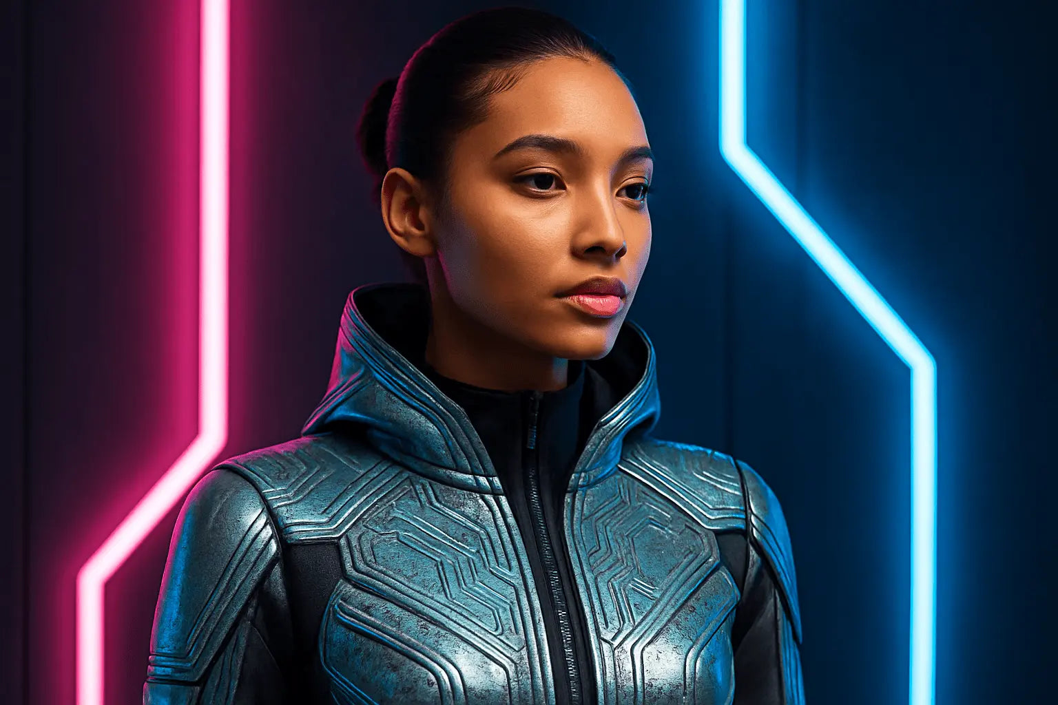 KI-Design trifft Neon-Ästhetik: Zukunft der Mode - Brezno