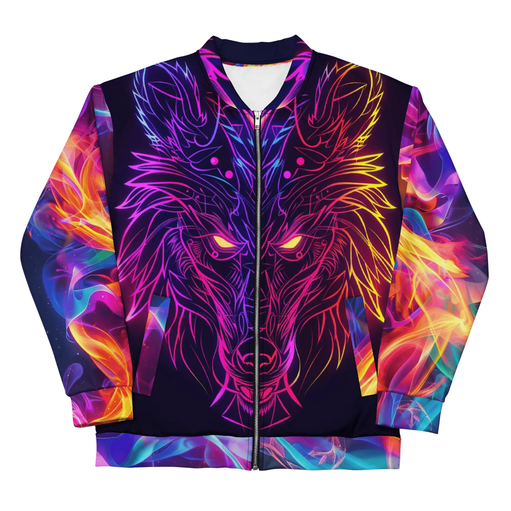 Chimären-Wolf Bomberjacke: Festival-ready Unisex Hingucker 