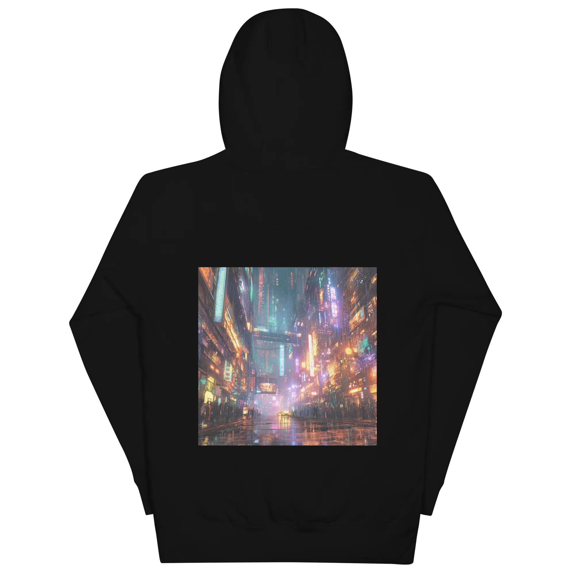 Cyberpunk Neon Hoodie: Futuristischer Blickfang für Streetstyle-Fans 