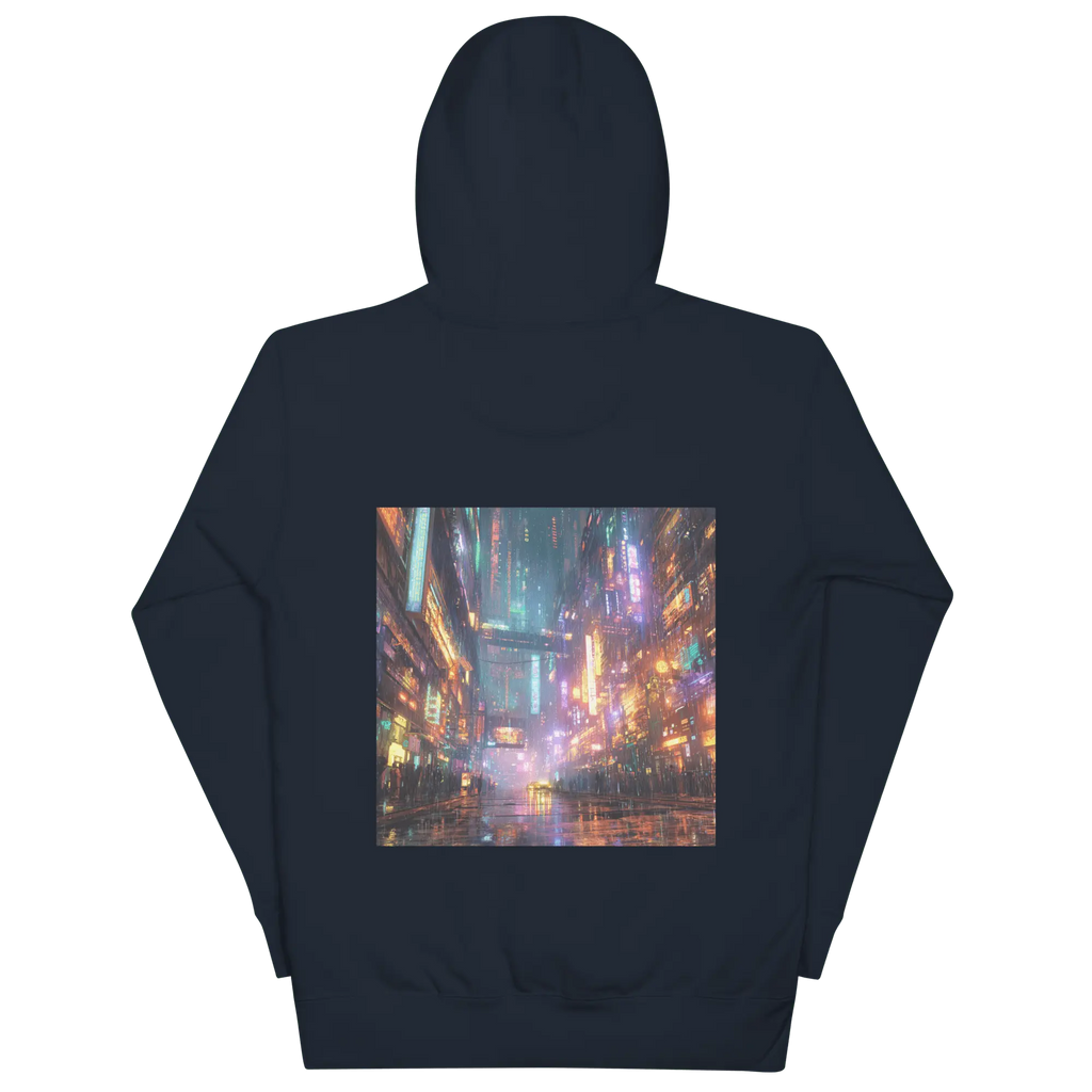 Cyberpunk Neon Hoodie: Futuristischer Blickfang für Streetstyle-Fans 