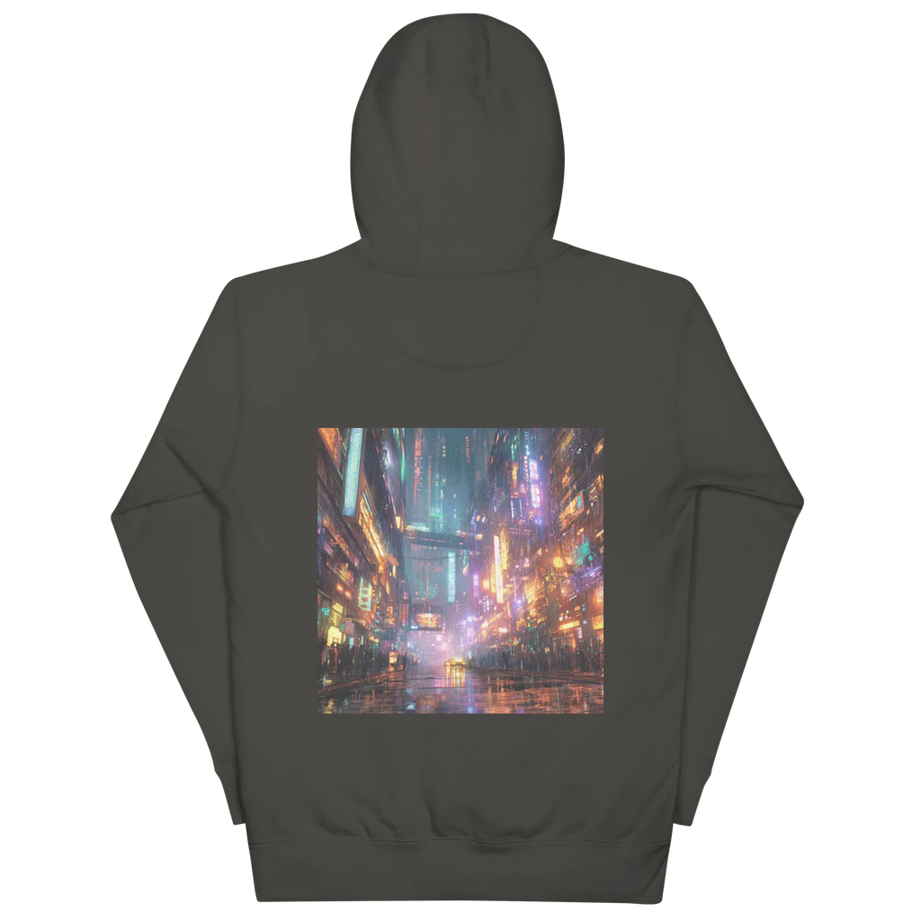 Cyberpunk Neon Hoodie: Futuristischer Blickfang für Streetstyle-Fans 