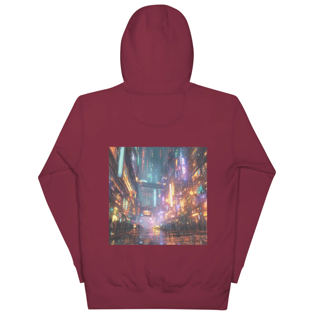 Cyberpunk Neon Hoodie: Futuristischer Blickfang für Streetstyle-Fans 