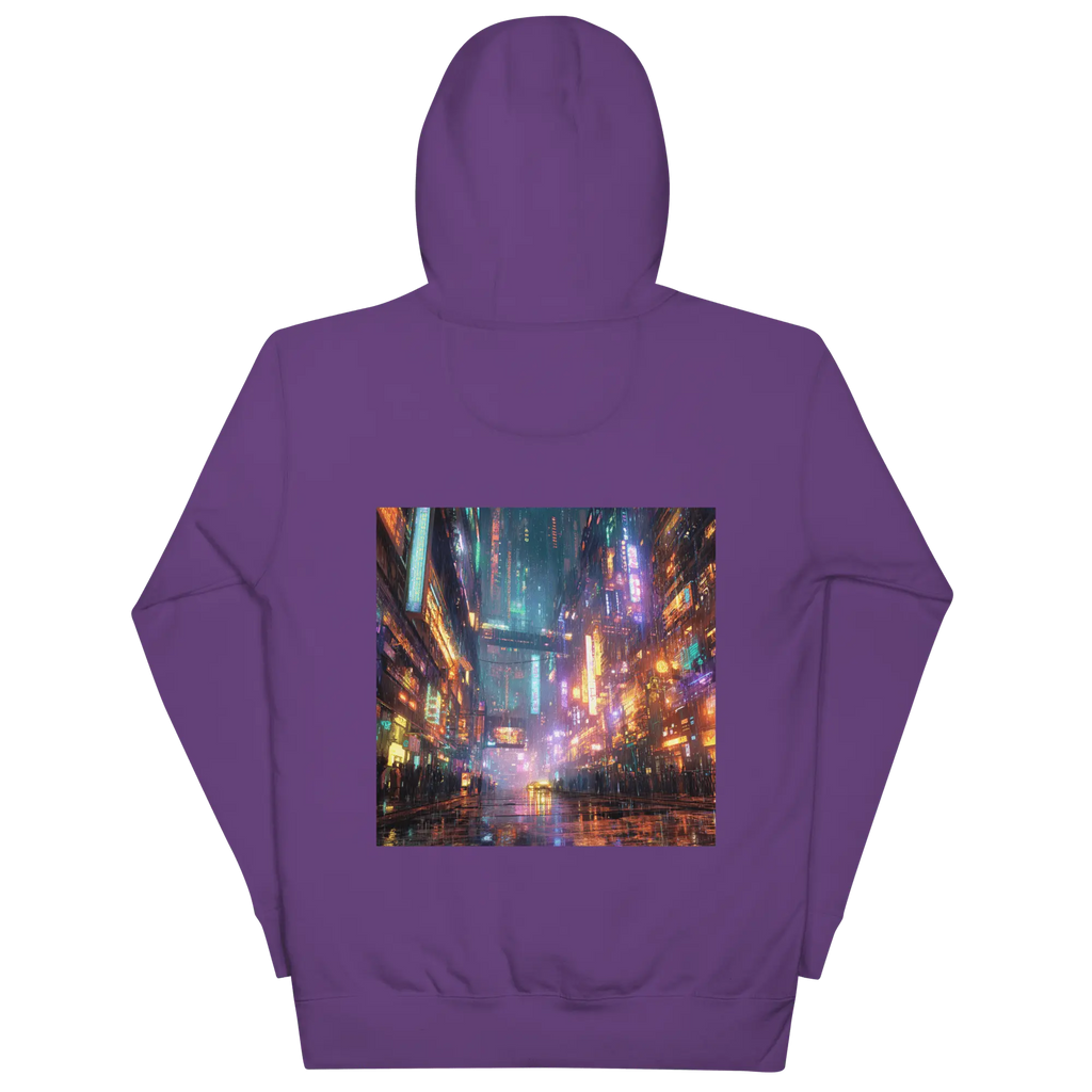 Cyberpunk Neon Hoodie: Futuristischer Blickfang für Streetstyle-Fans 