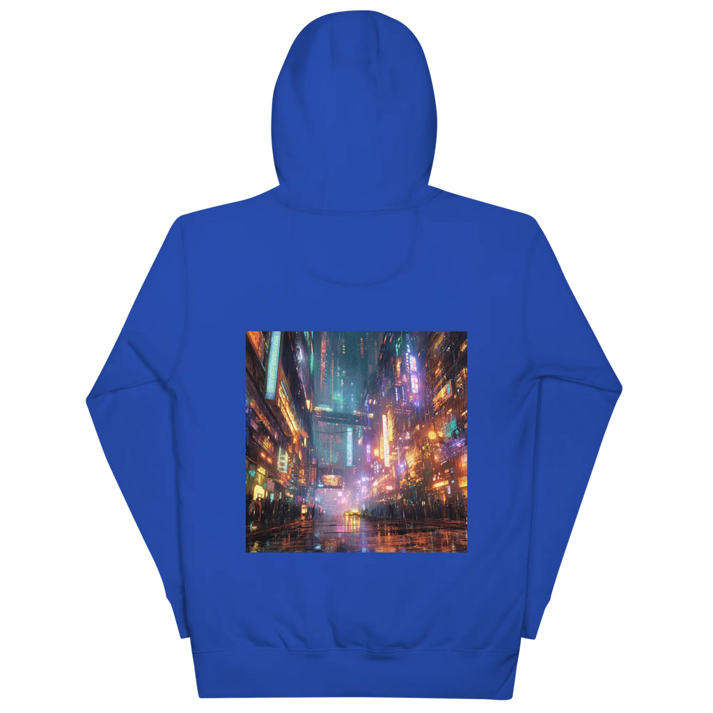 Cyberpunk Neon Hoodie: Futuristischer Blickfang für Streetstyle-Fans 