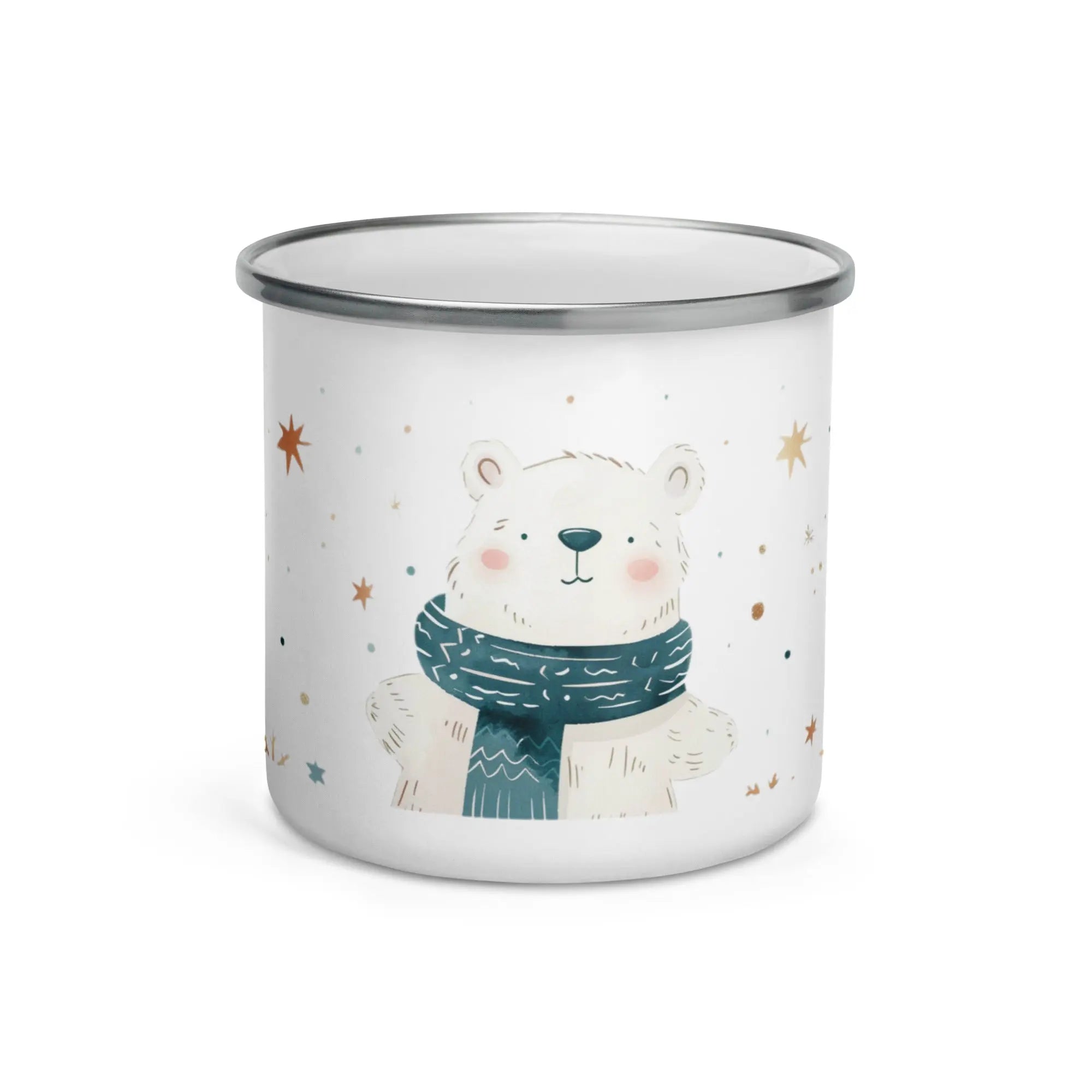 Emaille-Tasse „Winterbär“ – von Brezno 