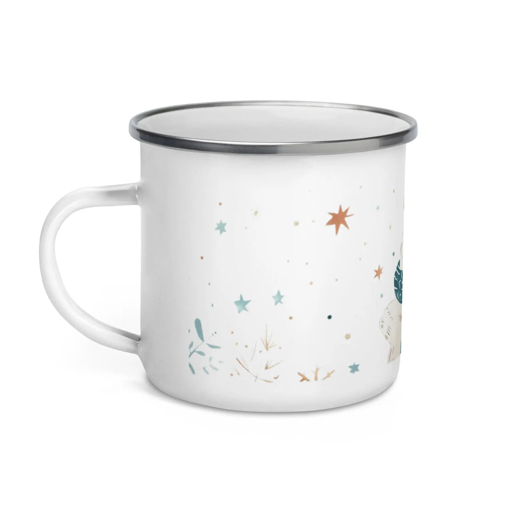 Emaille-Tasse „Winterbär“ – von Brezno 