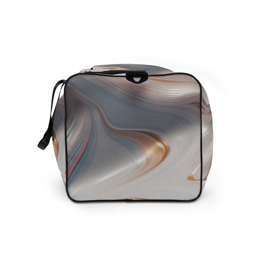 Fluid Wave Duffle Bag – Stylische 50L Weekender-Tasche mit abstraktem Allover-Design von Brezno 