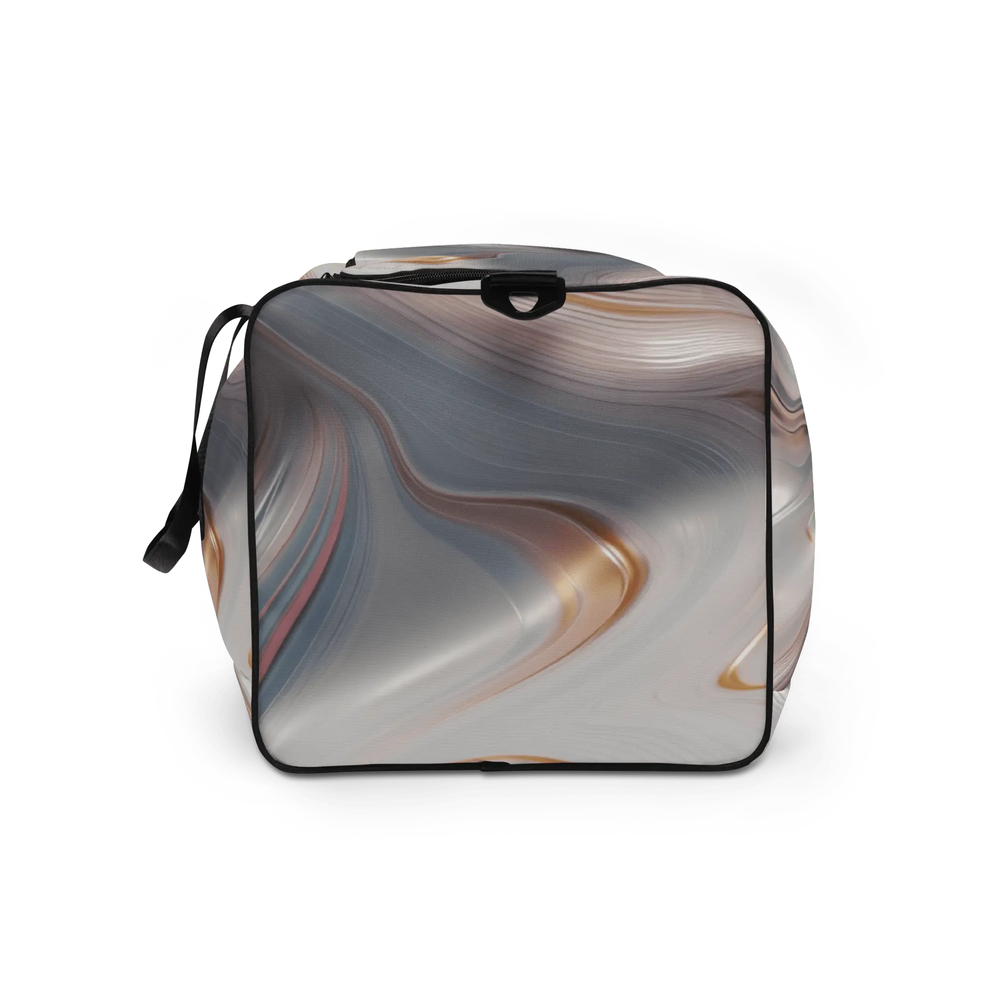 Fluid Wave Duffle Bag – Stylische 50L Weekender-Tasche mit abstraktem Allover-Design von Brezno 