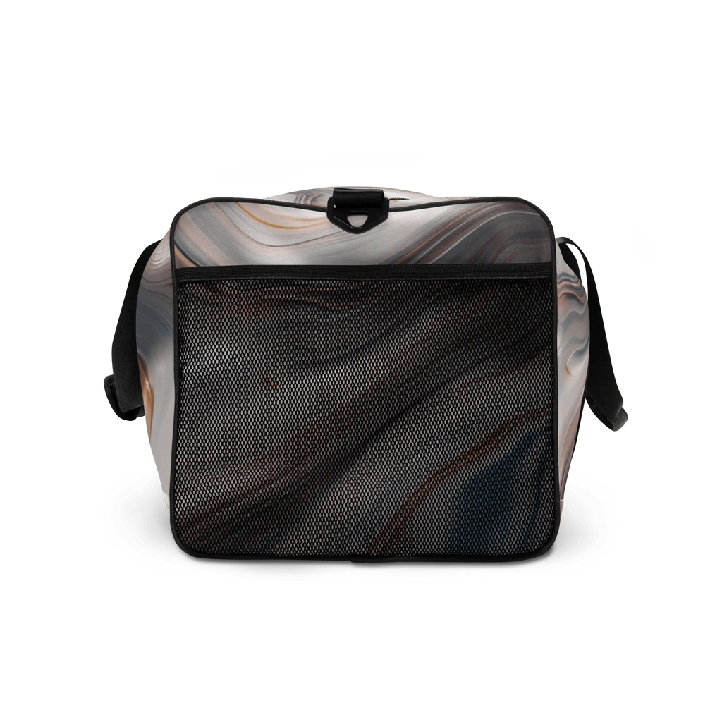 Fluid Wave Duffle Bag – Stylische 50L Weekender-Tasche mit abstraktem Allover-Design von Brezno 