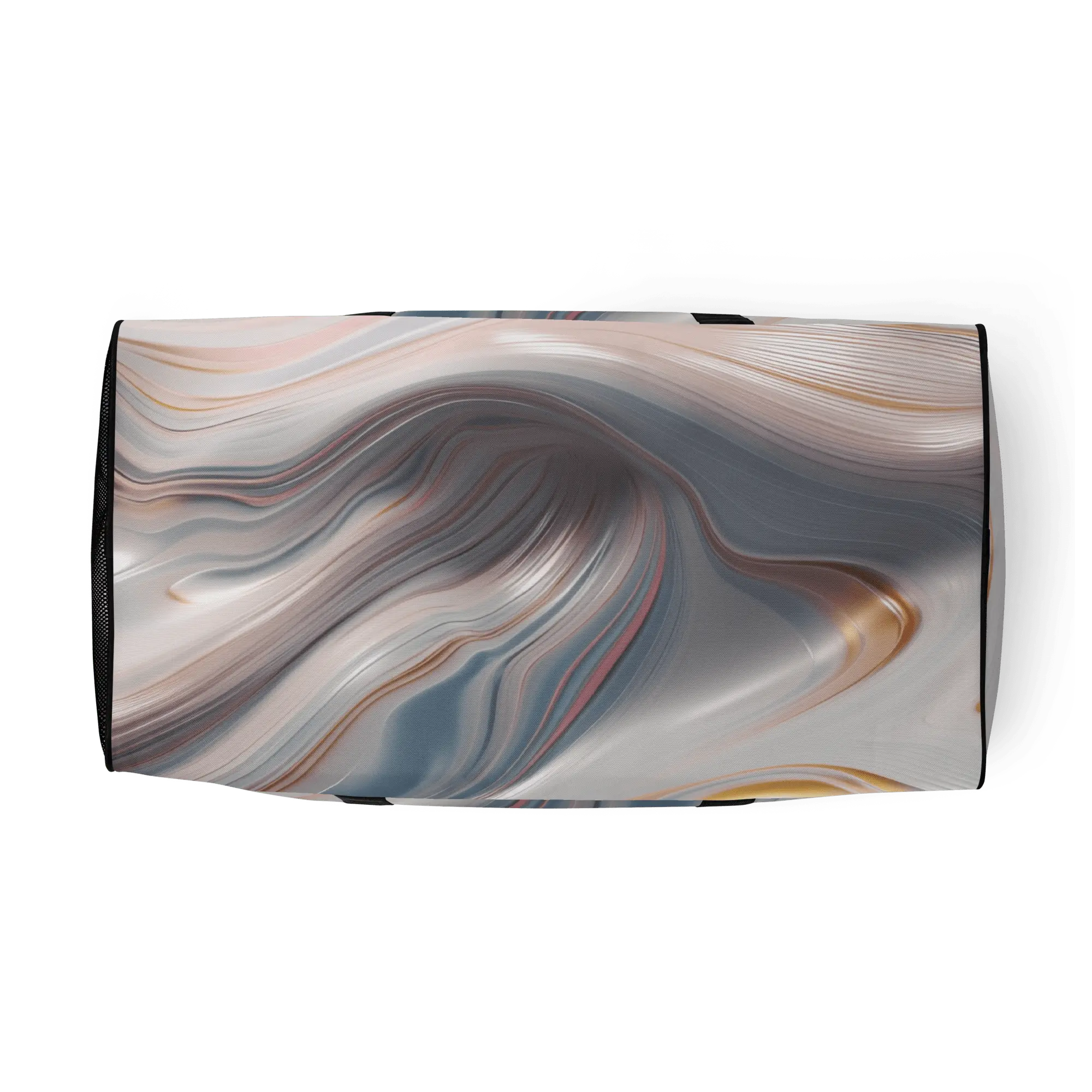 Fluid Wave Duffle Bag – Stylische 50L Weekender-Tasche mit abstraktem Allover-Design von Brezno 