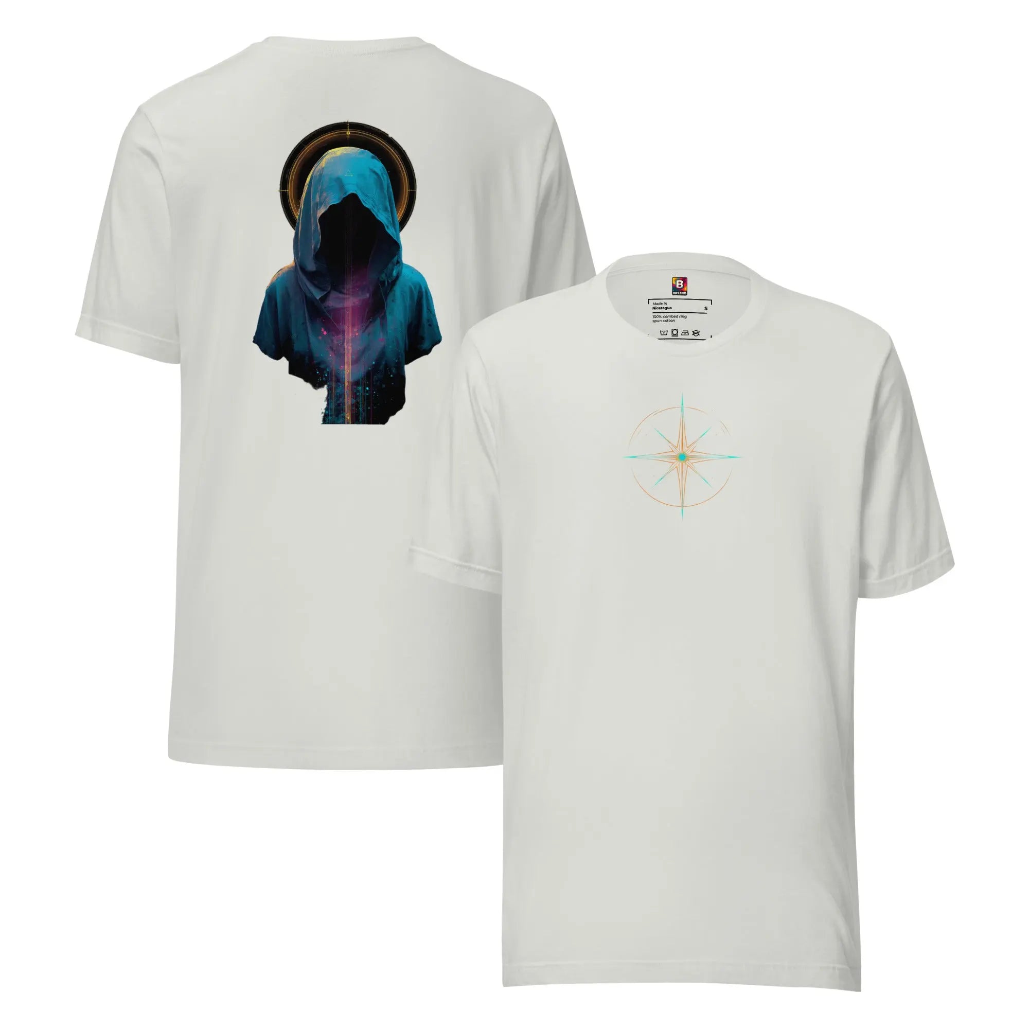 Futuristischer Neon-Rückenprint – von Brezno 