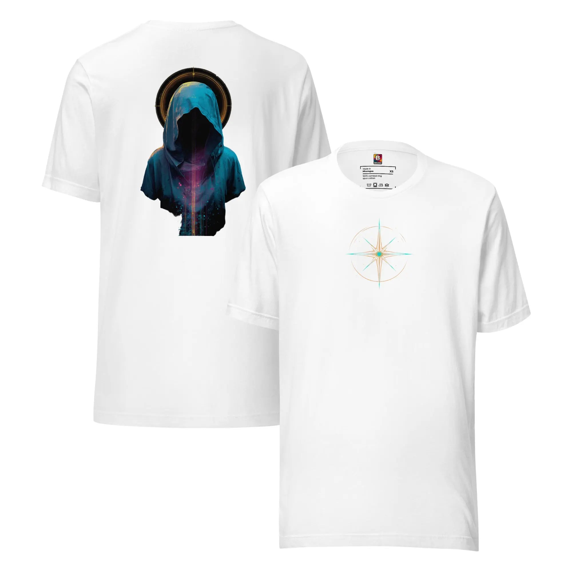 Futuristischer Neon-Rückenprint – von Brezno 