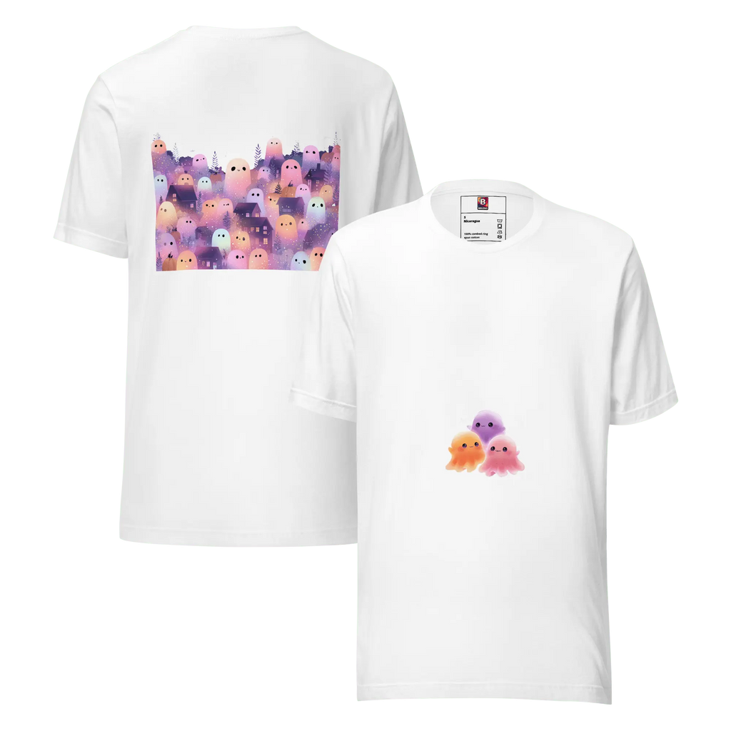 Halloween Kawaii Geistershirt – Pastell Unisex von Brezno 