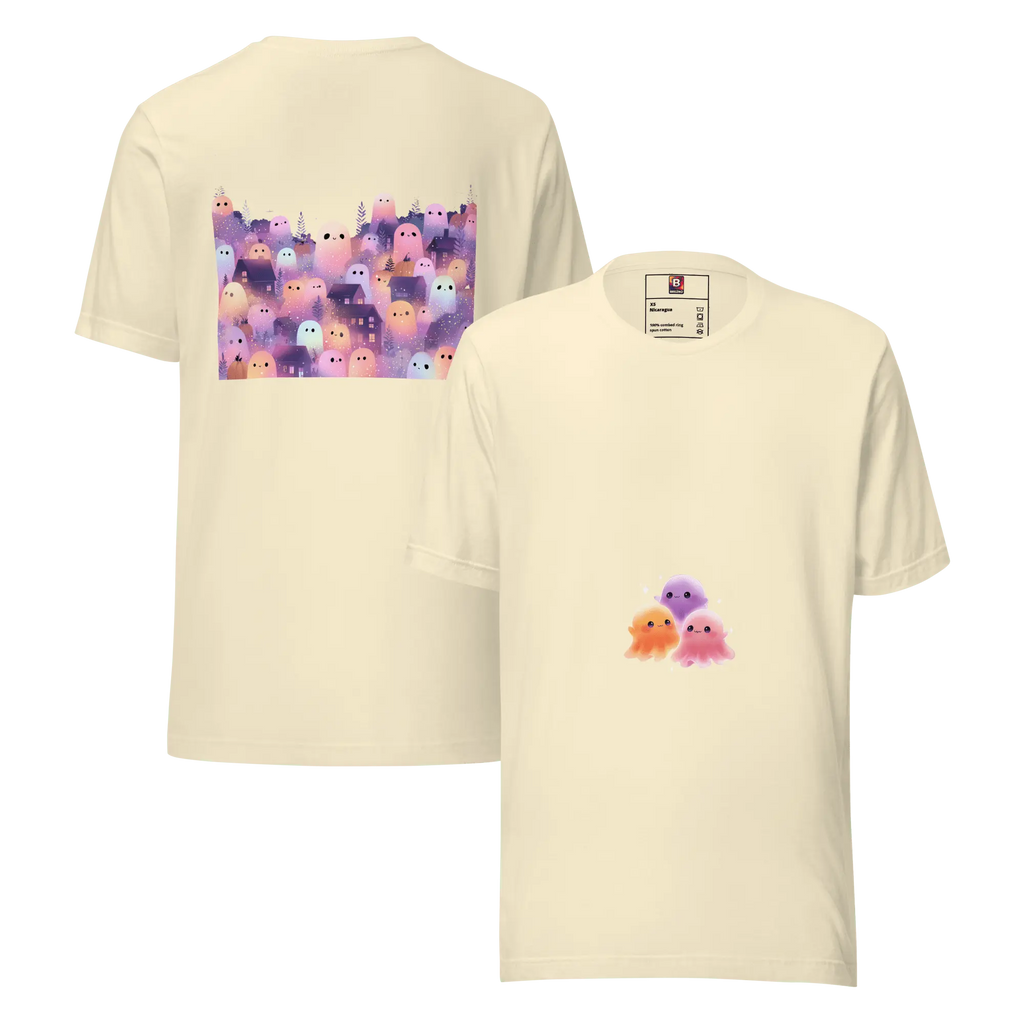 Halloween Kawaii Geistershirt – Pastell Unisex von Brezno 