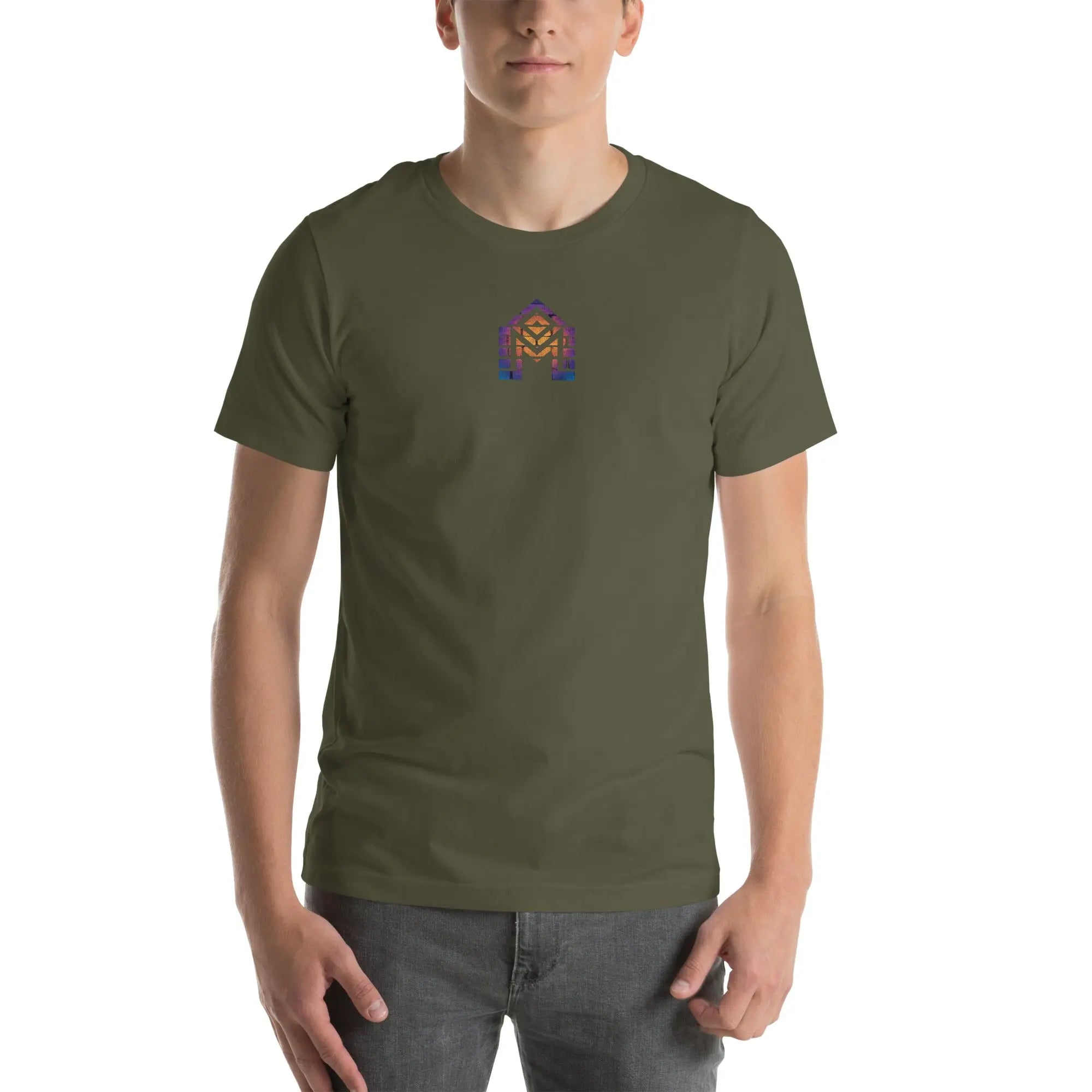 Neon Builder Streetwear T-Shirt – Front Icon & Urban Back Print – von Brezno 