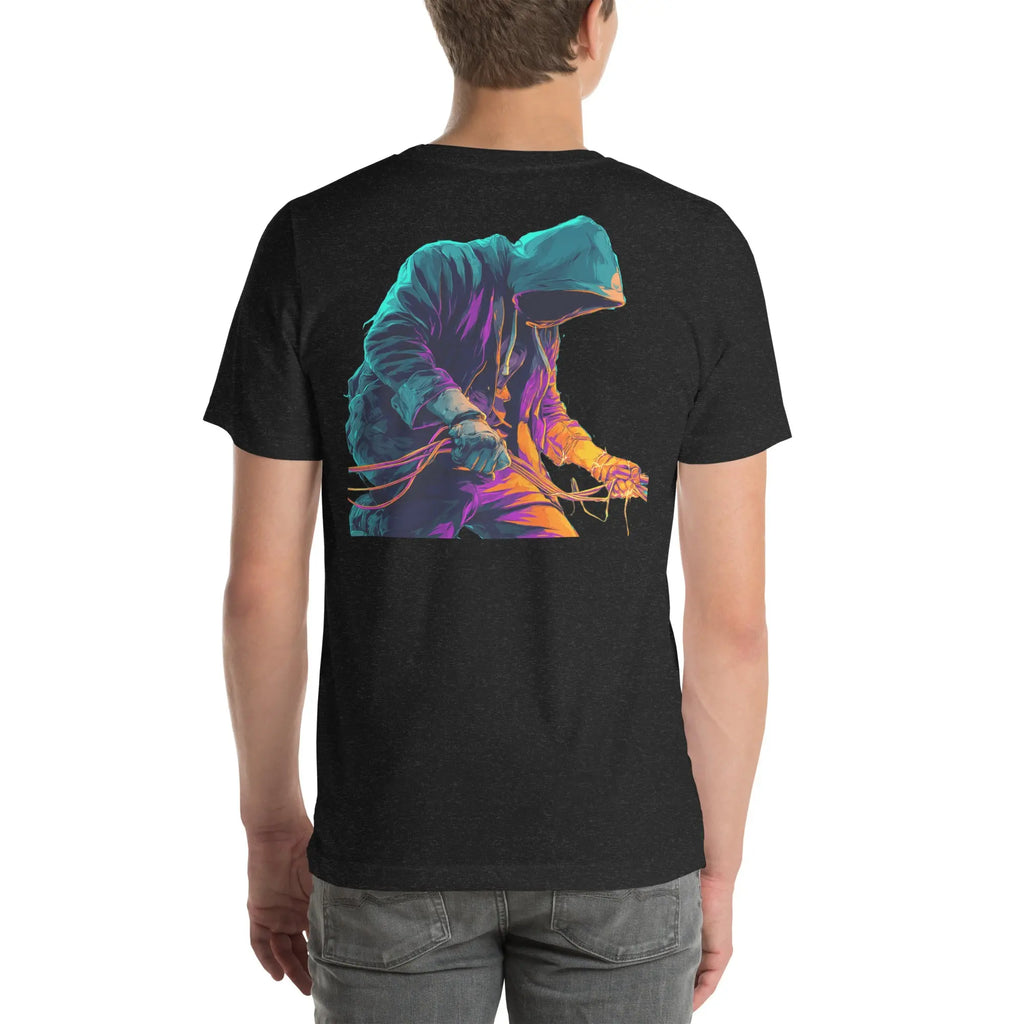 Neon Mechanic Streetwear T-Shirt – Front Icon & Back Art – von Brezno 