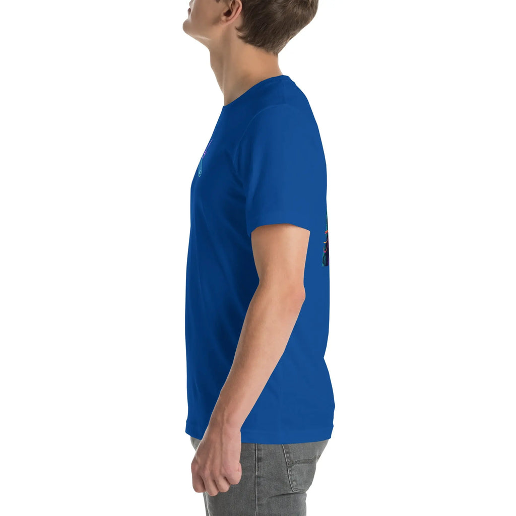 Neon Mechanic Streetwear T-Shirt – Front Icon & Back Art – von Brezno 