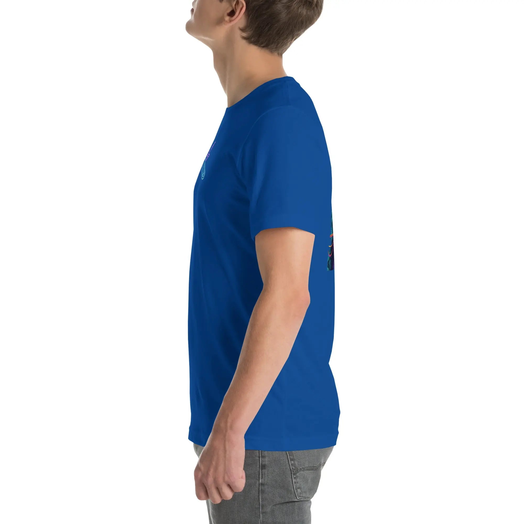 Neon Mechanic Streetwear T-Shirt – Front Icon & Back Art – von Brezno 
