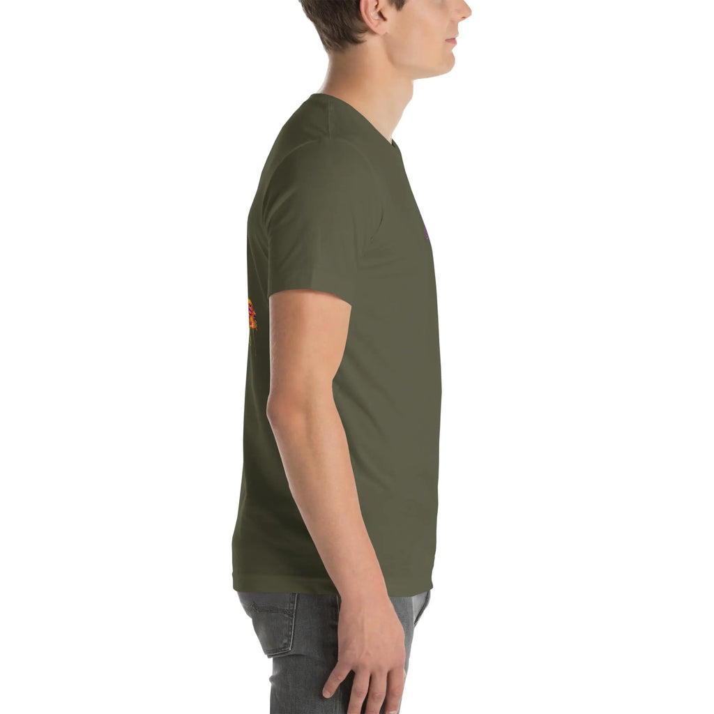 Neon Mechanic Streetwear T-Shirt – Front Icon & Back Art – von Brezno 