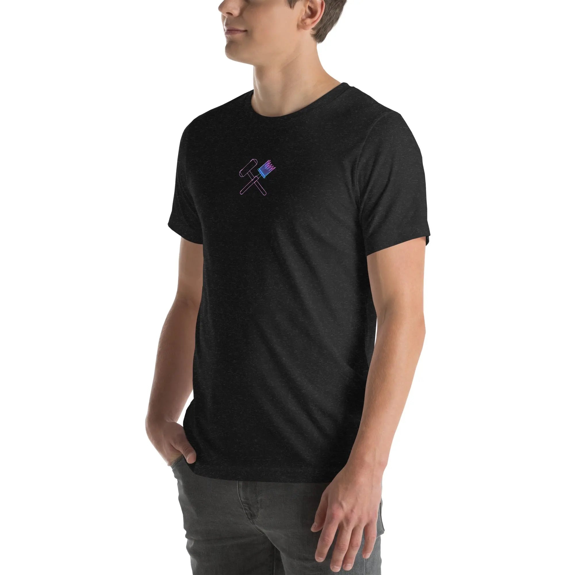 Neon Painter Streetwear T-Shirt – Front Icon & Urban Back Print – von Brezno 