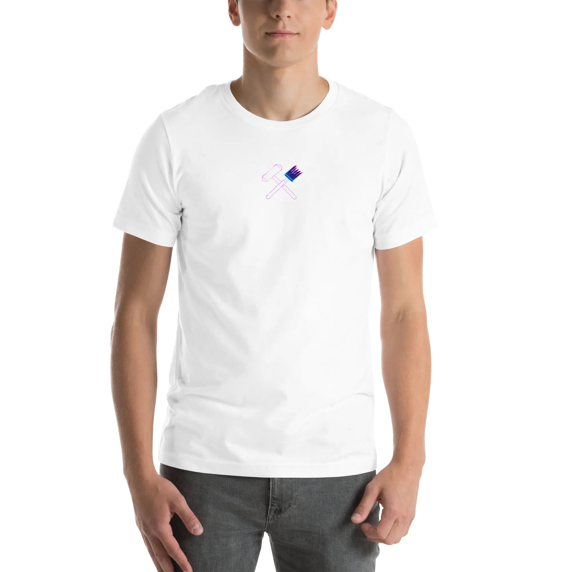 Neon Painter Streetwear T-Shirt – Front Icon & Urban Back Print – von Brezno 