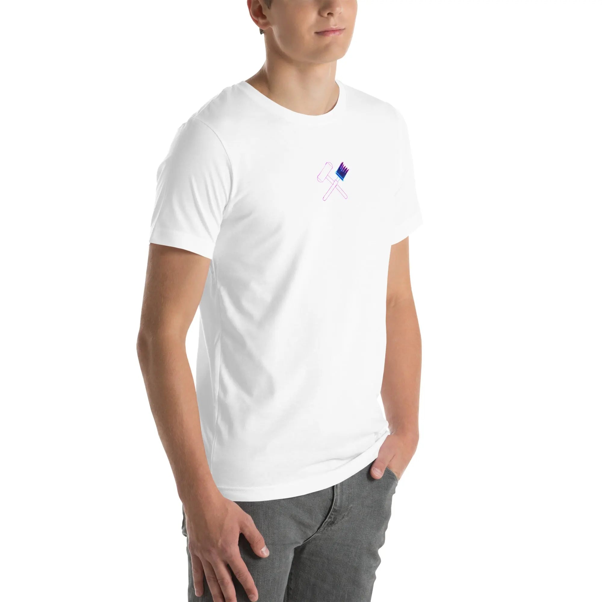 Neon Painter Streetwear T-Shirt – Front Icon & Urban Back Print – von Brezno 