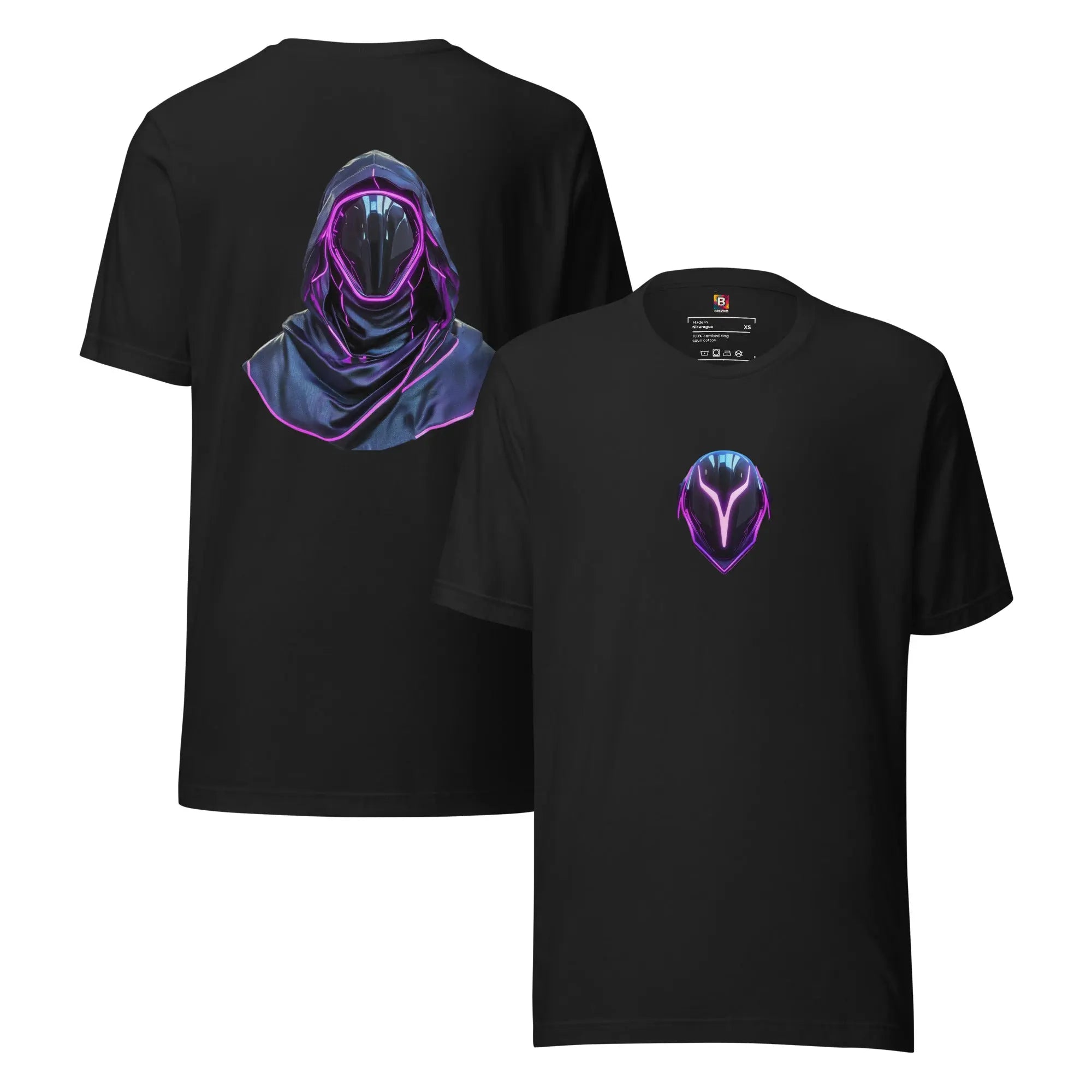 Neon Phantom Backprint T-Shirt – von Brezno 