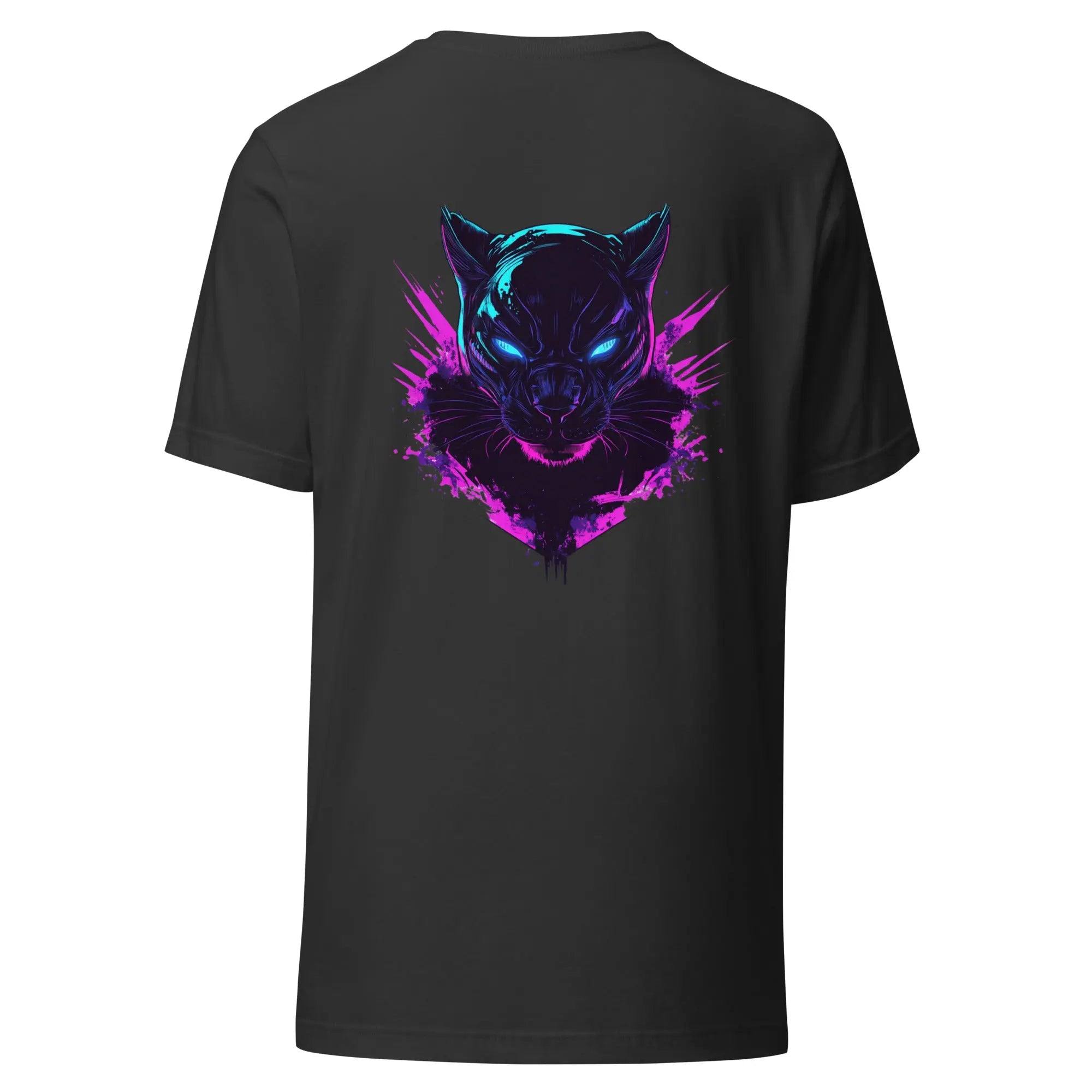 Neon Wolf Streetwear T Shirt mit Front Icon und starkem Backprint von Brezno 