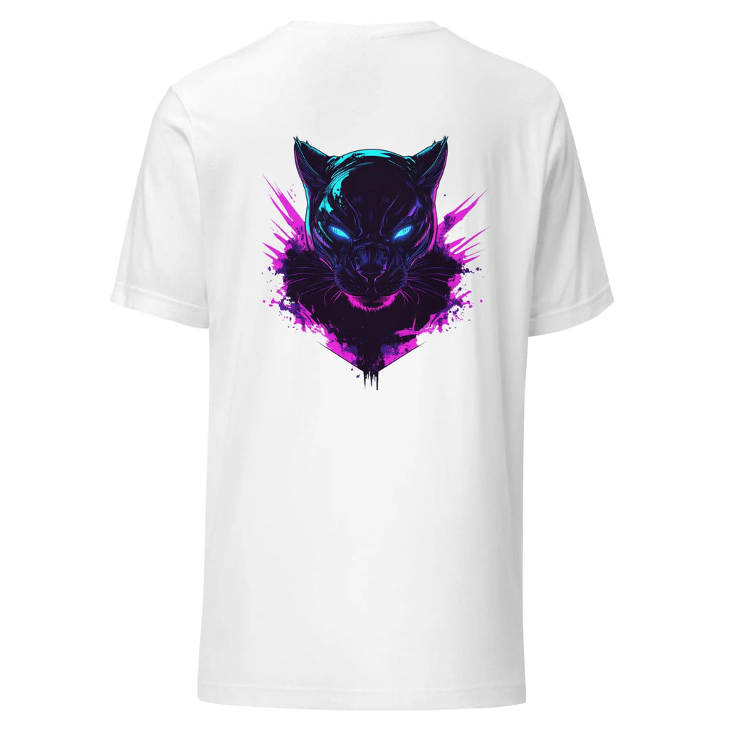 Neon Wolf Streetwear T Shirt mit Front Icon und starkem Backprint von Brezno 