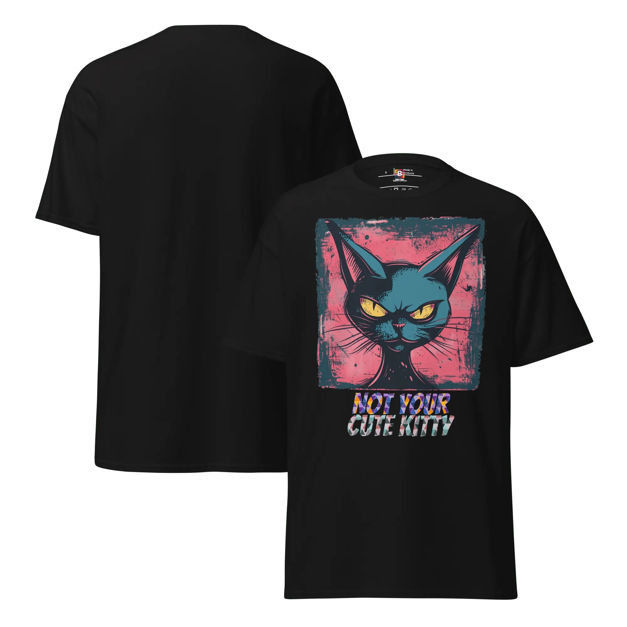 Not Your Cute Kitty - Freches Katzen T-Shirt für Damen & Herren | Lustig, stylisch und auffällig von Brezno 