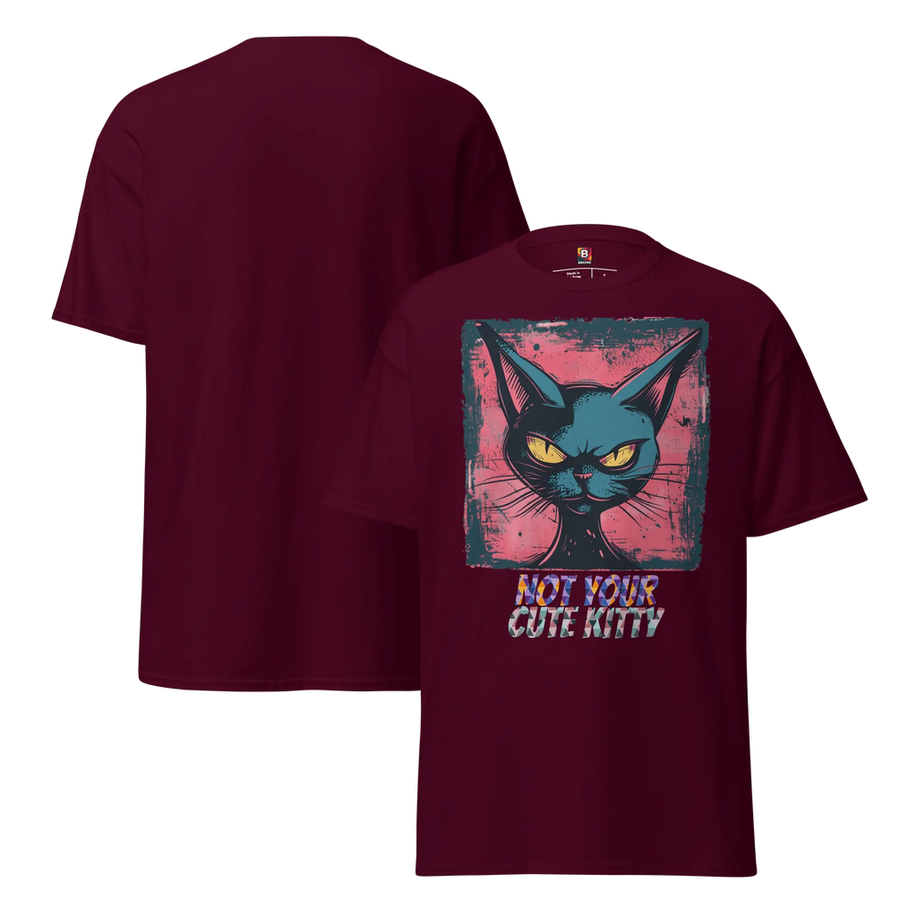 Not Your Cute Kitty - Freches Katzen T-Shirt für Damen & Herren | Lustig, stylisch und auffällig von Brezno 