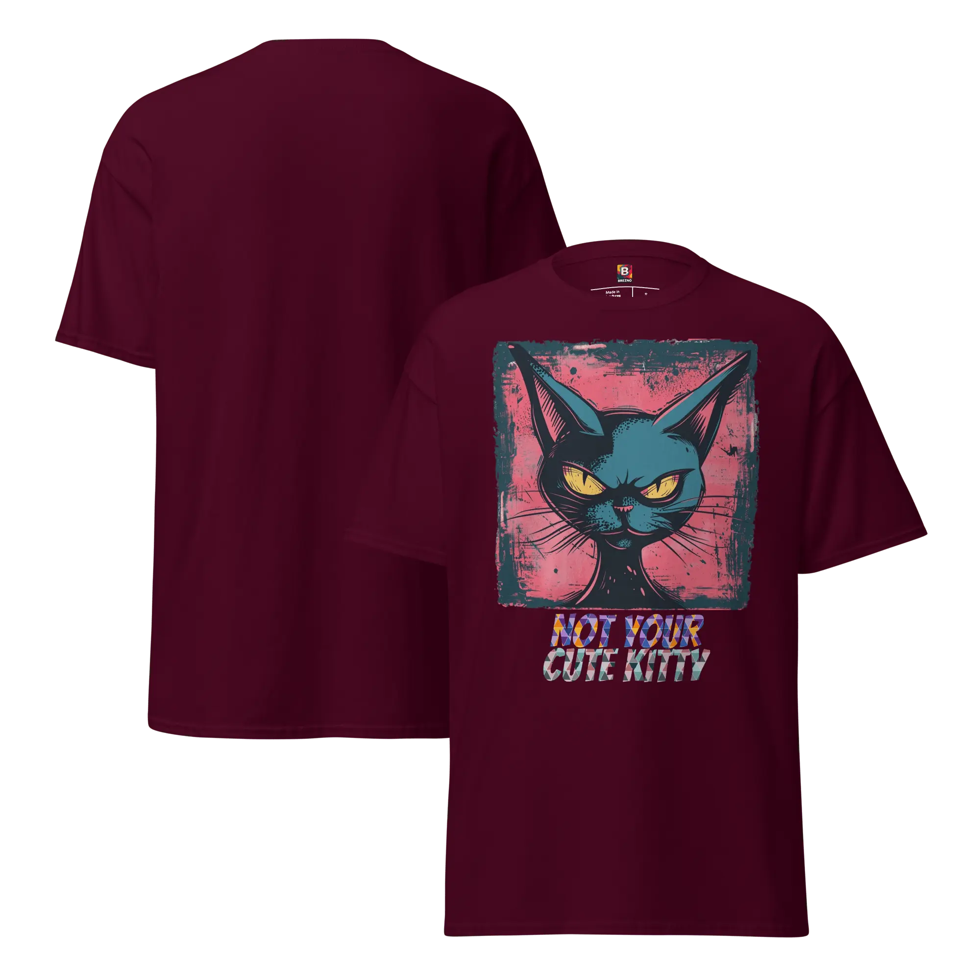 Not Your Cute Kitty - Freches Katzen T-Shirt für Damen & Herren | Lustig, stylisch und auffällig von Brezno 