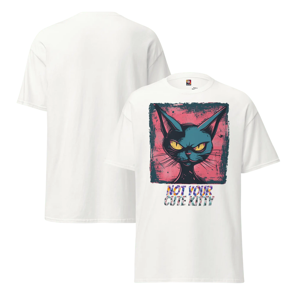 Not Your Cute Kitty - Freches Katzen T-Shirt für Damen & Herren | Lustig, stylisch und auffällig von Brezno 