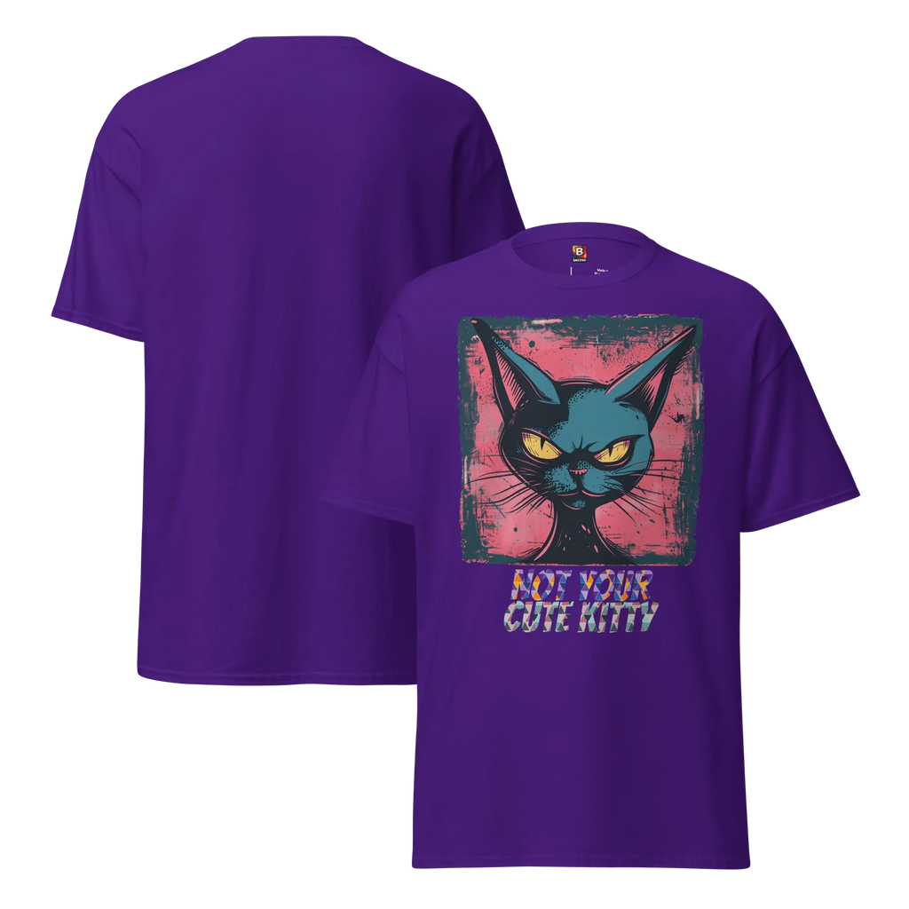 Not Your Cute Kitty - Freches Katzen T-Shirt für Damen & Herren | Lustig, stylisch und auffällig von Brezno 