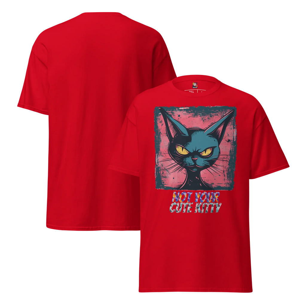 Not Your Cute Kitty - Freches Katzen T-Shirt für Damen & Herren | Lustig, stylisch und auffällig von Brezno 