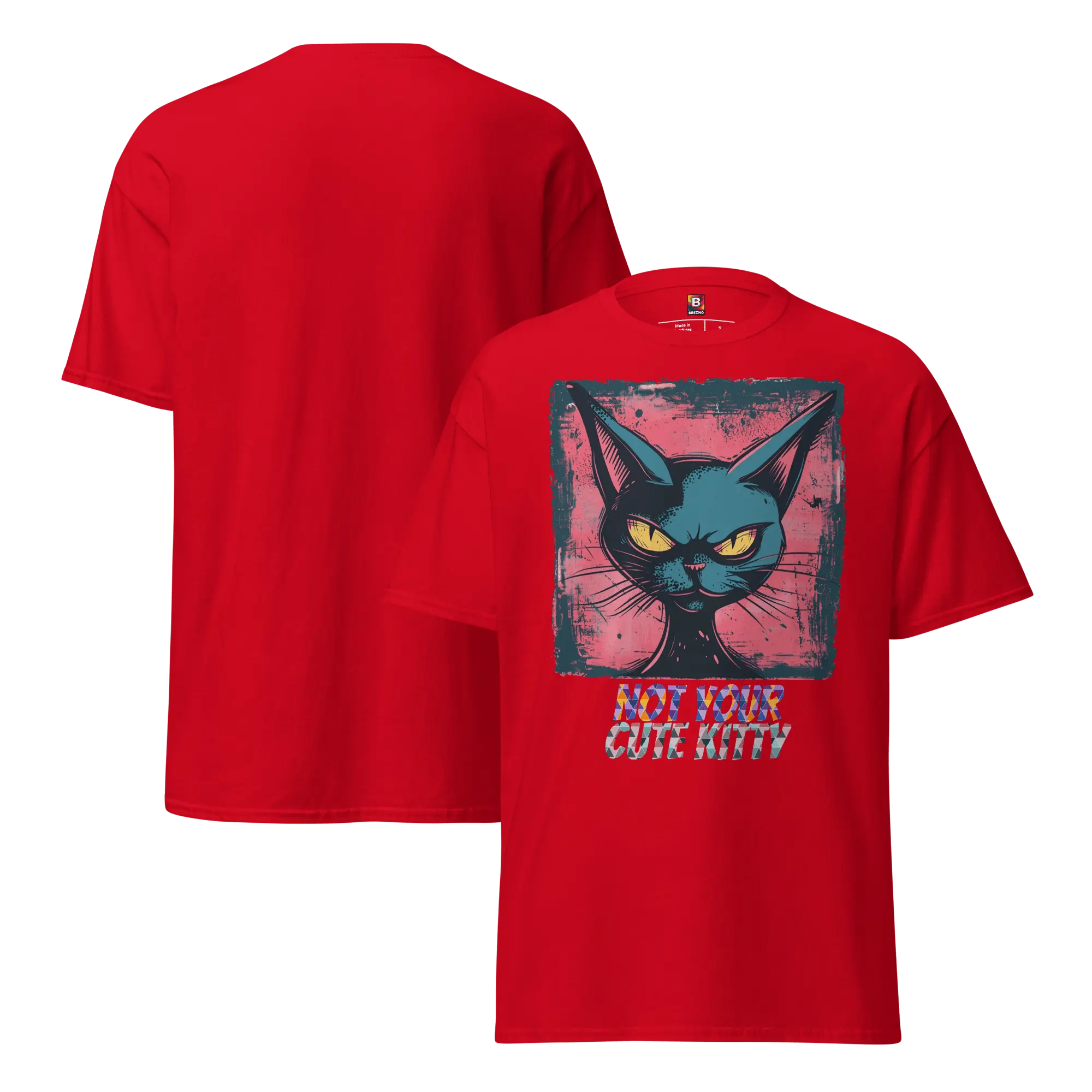 Not Your Cute Kitty - Freches Katzen T-Shirt für Damen & Herren | Lustig, stylisch und auffällig von Brezno 