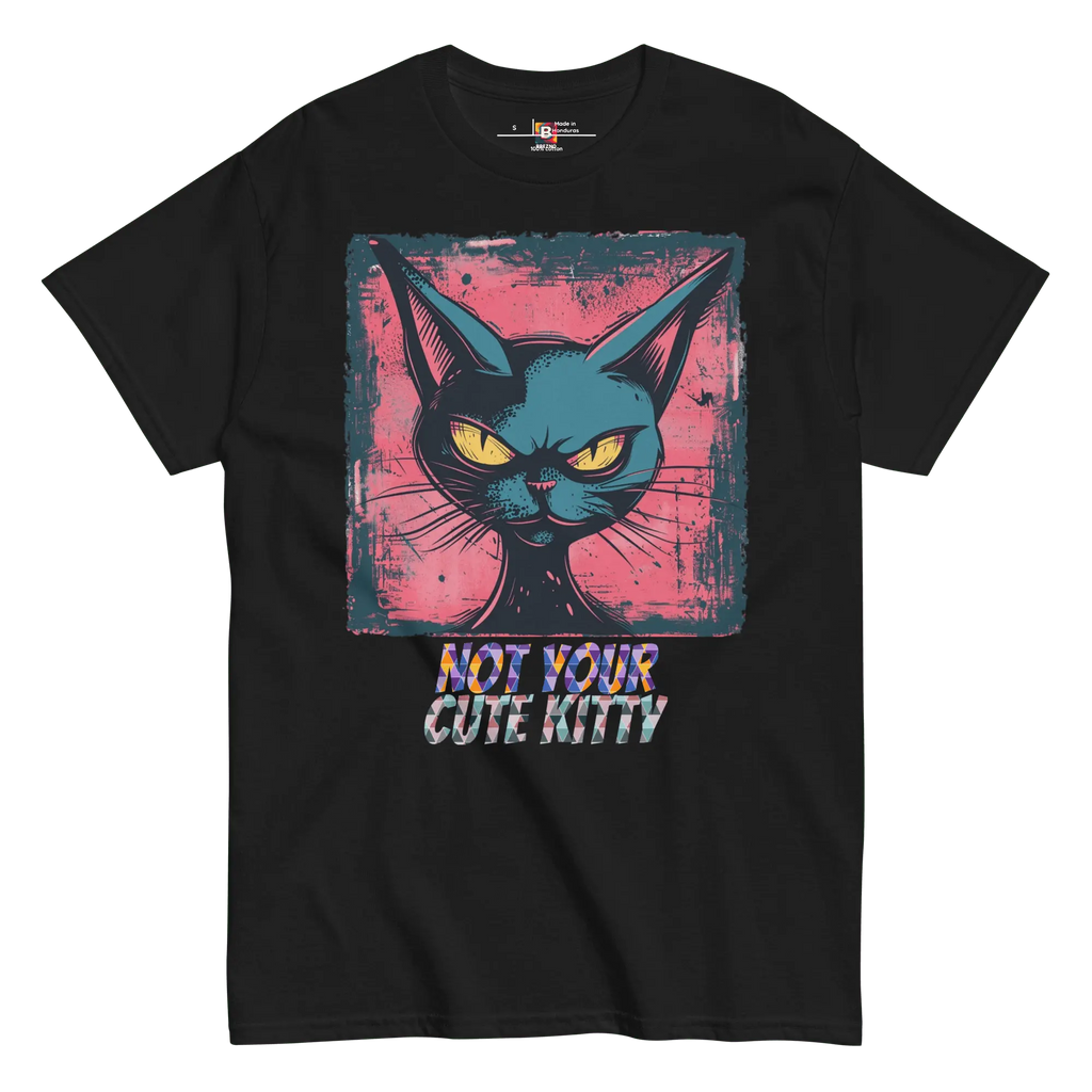 Not Your Cute Kitty - Freches Katzen T-Shirt für Damen & Herren | Lustig, stylisch und auffällig von Brezno 