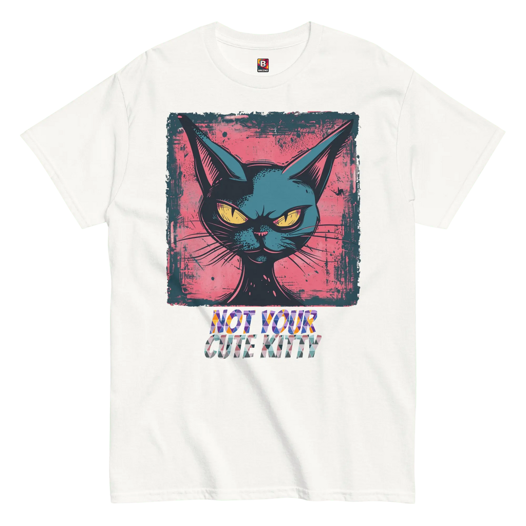 Not Your Cute Kitty - Freches Katzen T-Shirt für Damen & Herren | Lustig, stylisch und auffällig von Brezno 
