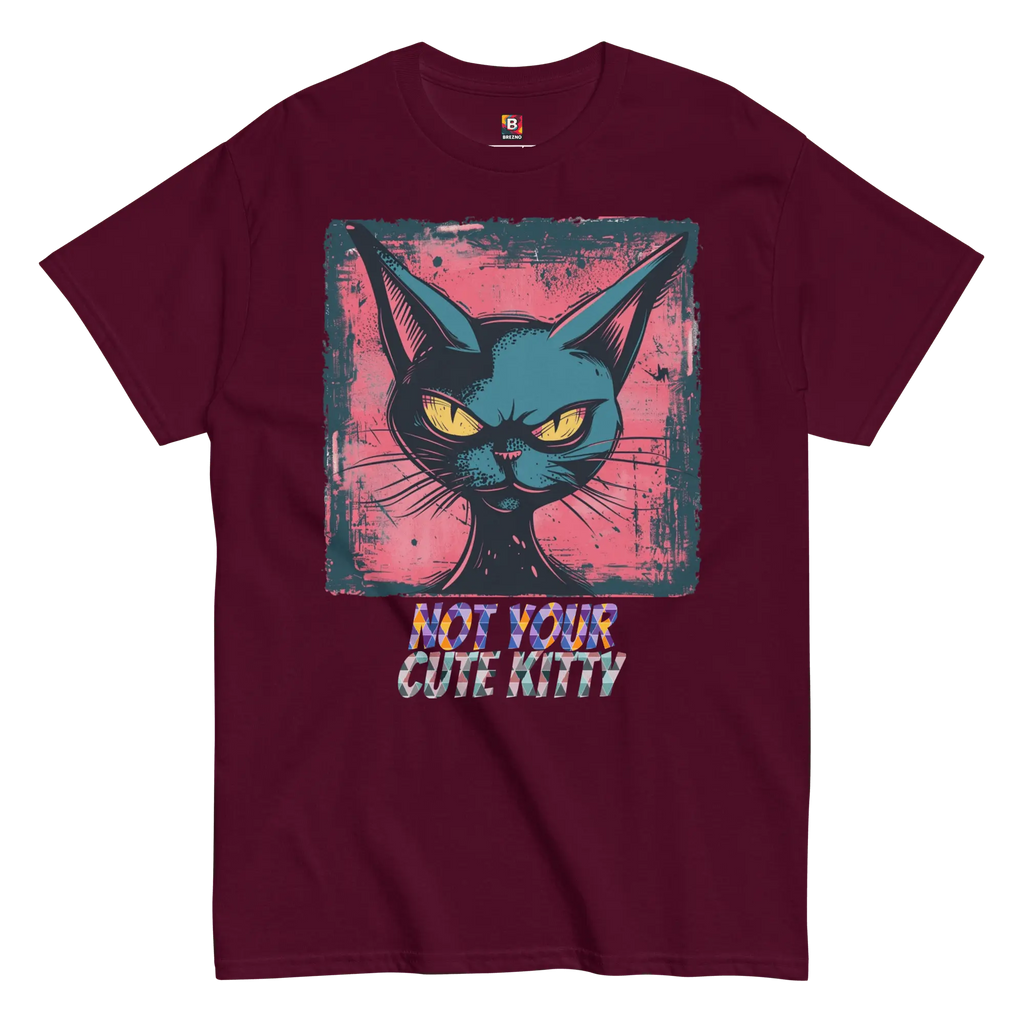 Not Your Cute Kitty - Freches Katzen T-Shirt für Damen & Herren | Lustig, stylisch und auffällig von Brezno 