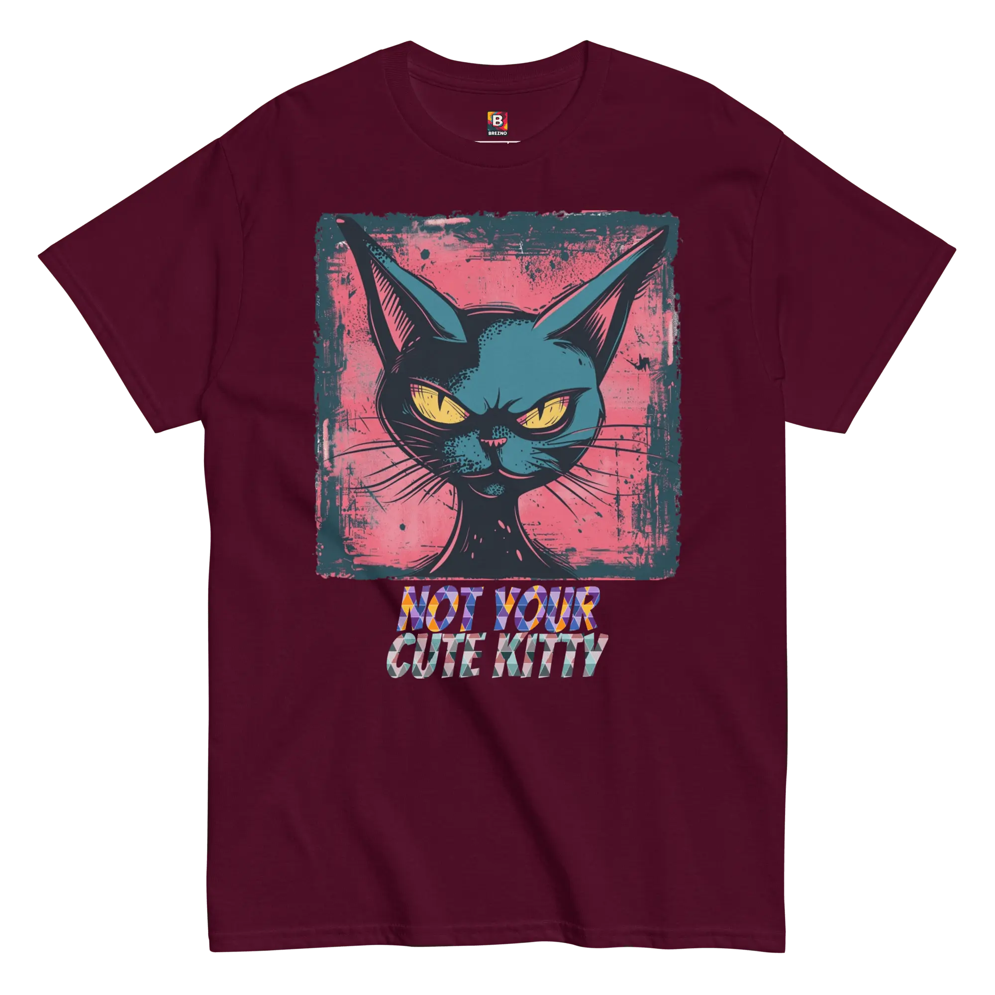 Not Your Cute Kitty - Freches Katzen T-Shirt für Damen & Herren | Lustig, stylisch und auffällig von Brezno 
