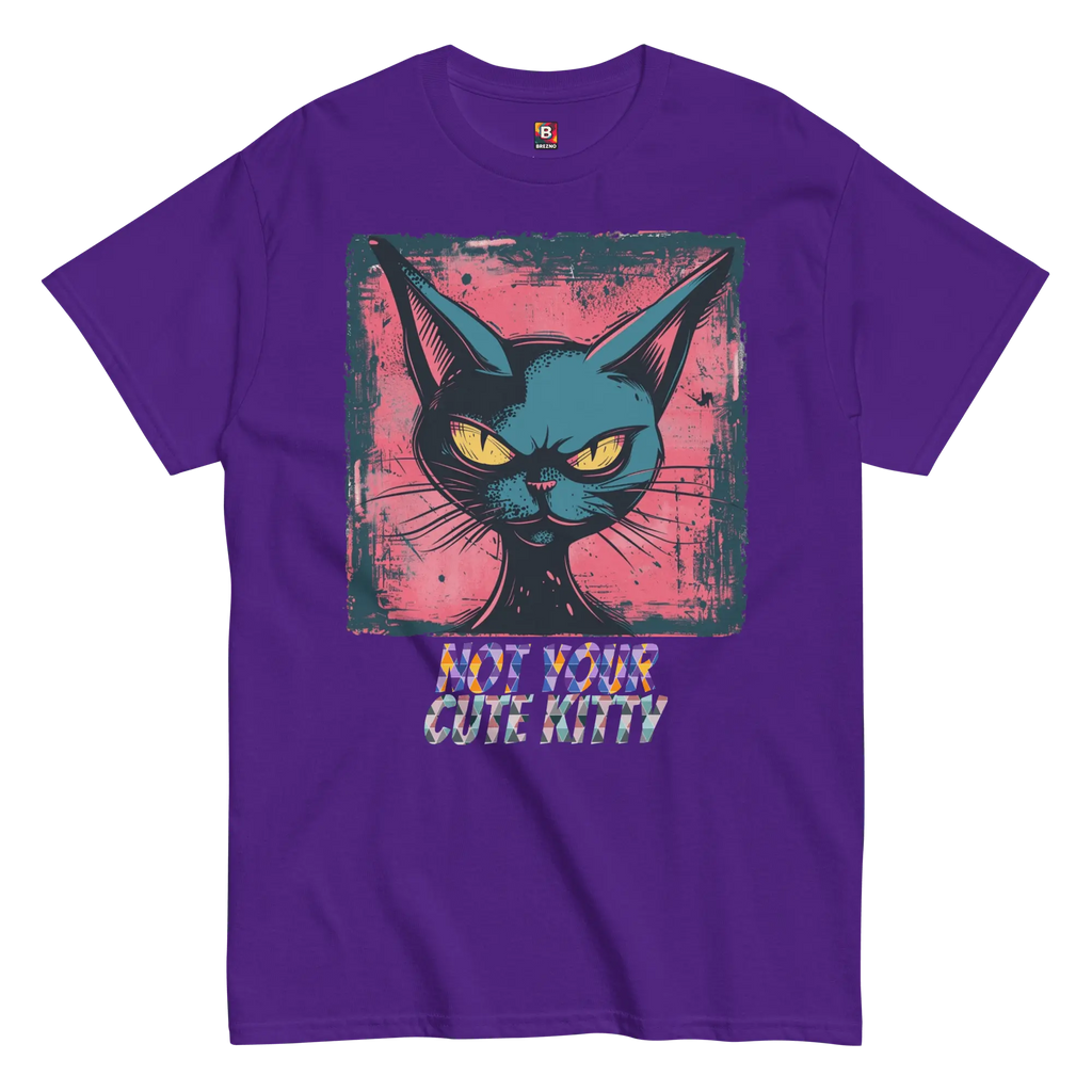 Not Your Cute Kitty - Freches Katzen T-Shirt für Damen & Herren | Lustig, stylisch und auffällig von Brezno 