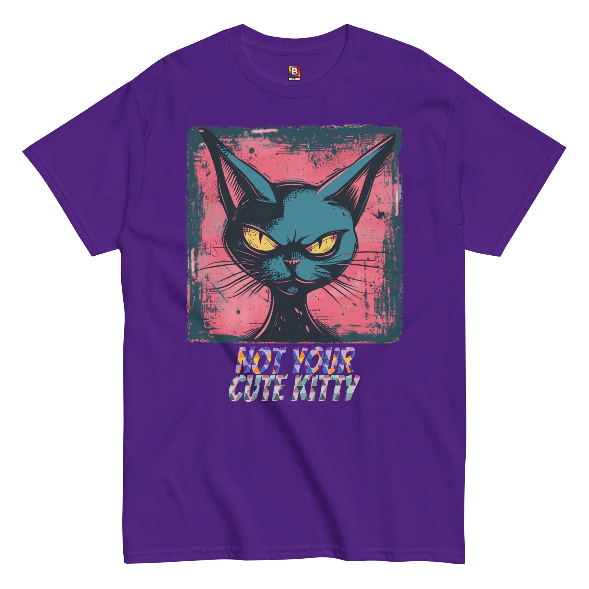 Not Your Cute Kitty - Freches Katzen T-Shirt für Damen & Herren | Lustig, stylisch und auffällig von Brezno 
