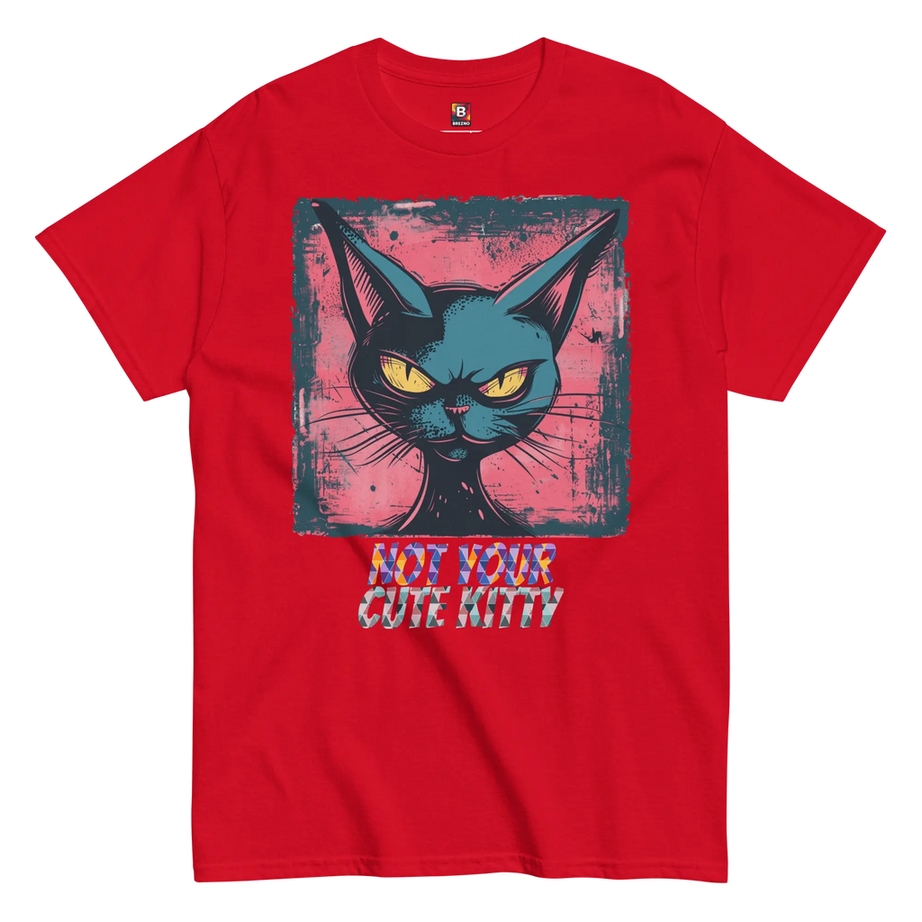 Not Your Cute Kitty - Freches Katzen T-Shirt für Damen & Herren | Lustig, stylisch und auffällig von Brezno 