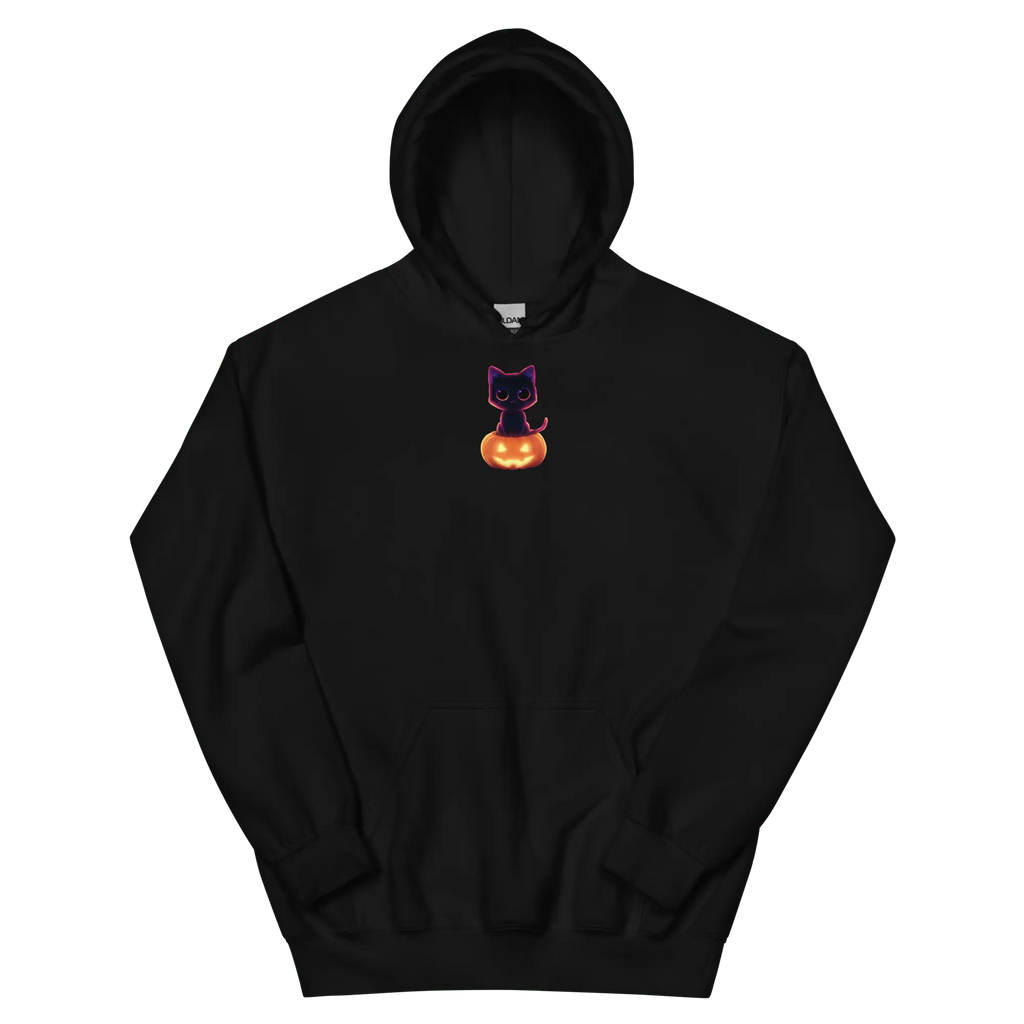 Pumpkin Skull Hoodie – Halloween Kapuzenpullover mit Kürbis Schädel von Brezno 