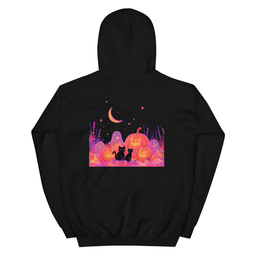 Pumpkin Skull Hoodie – Halloween Kapuzenpullover mit Kürbis Schädel von Brezno 