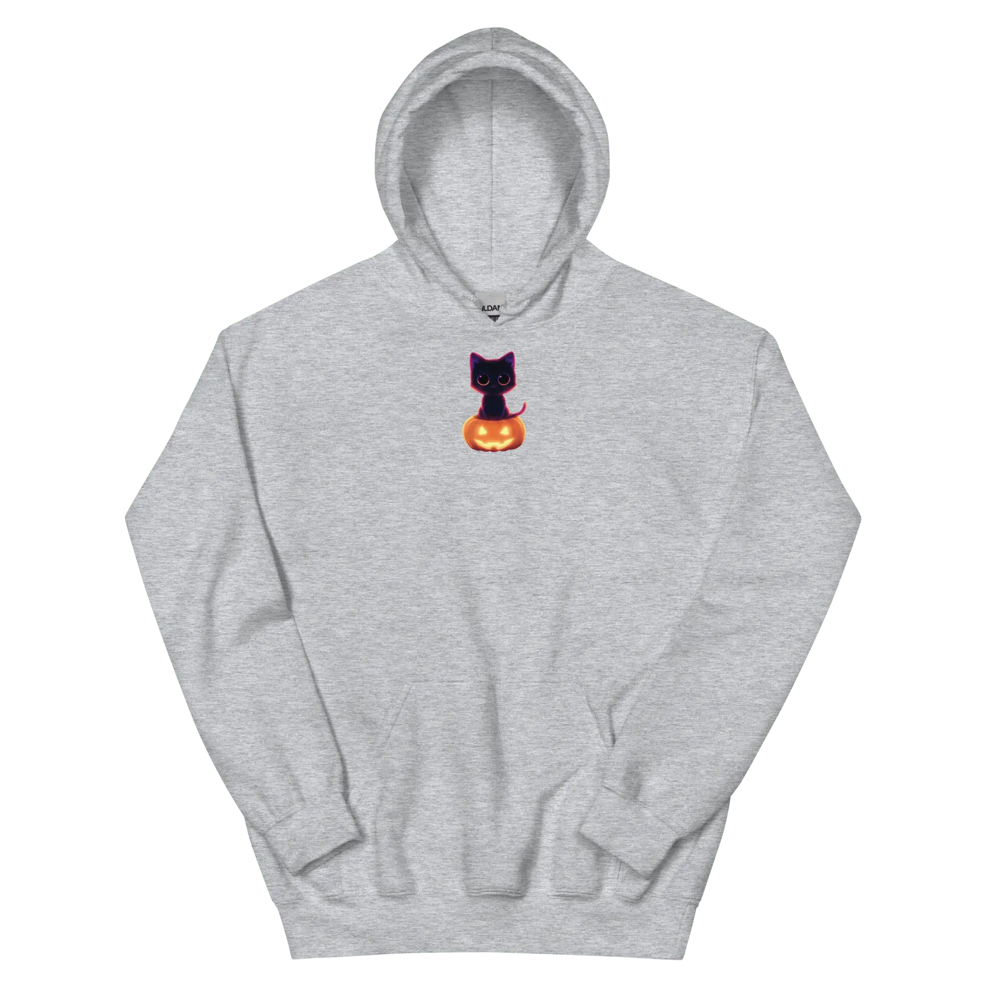 Pumpkin Skull Hoodie – Halloween Kapuzenpullover mit Kürbis Schädel von Brezno 